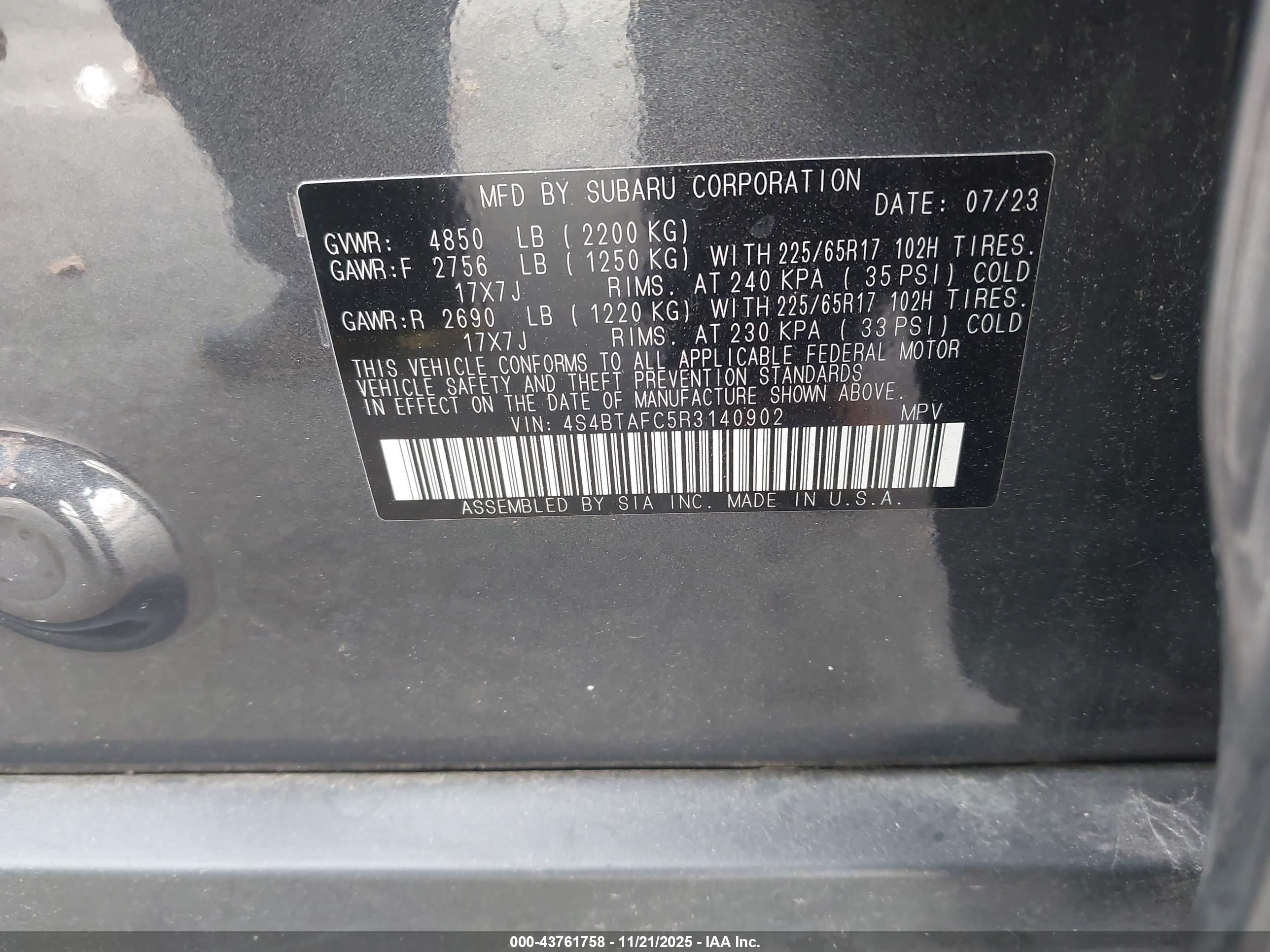 SUBARU OUTBACK image 9