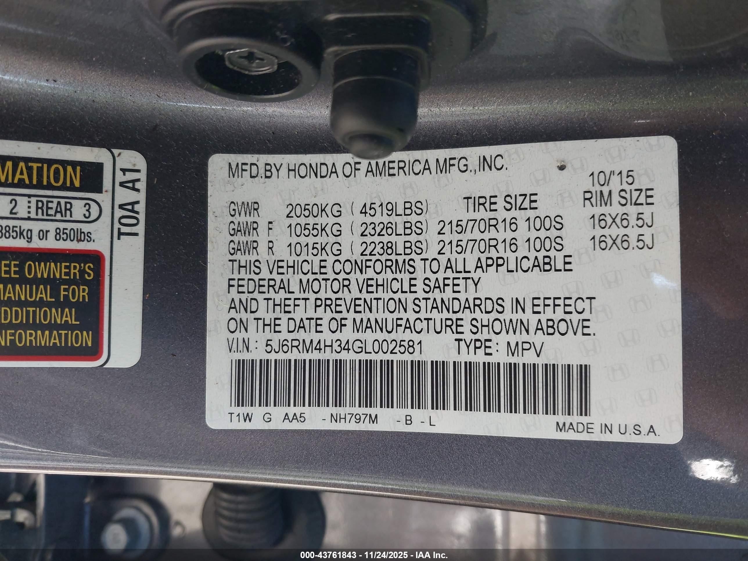 HONDA CR-V image 9