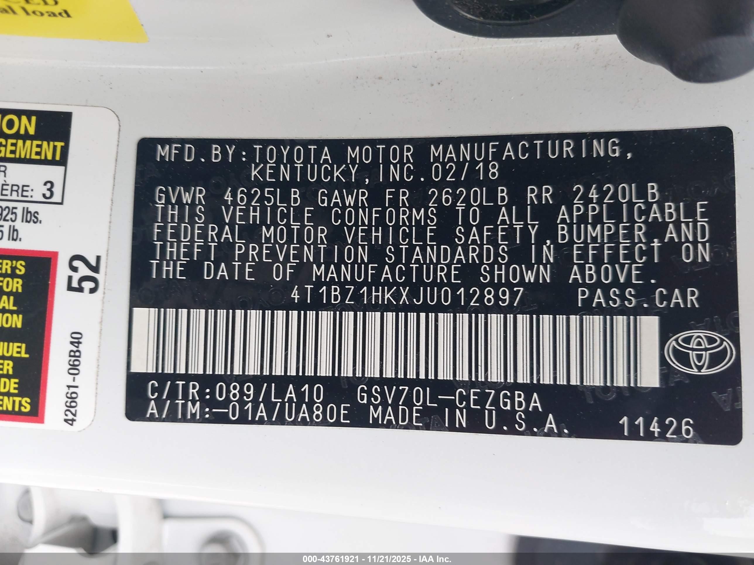 TOYOTA CAMRY image 9