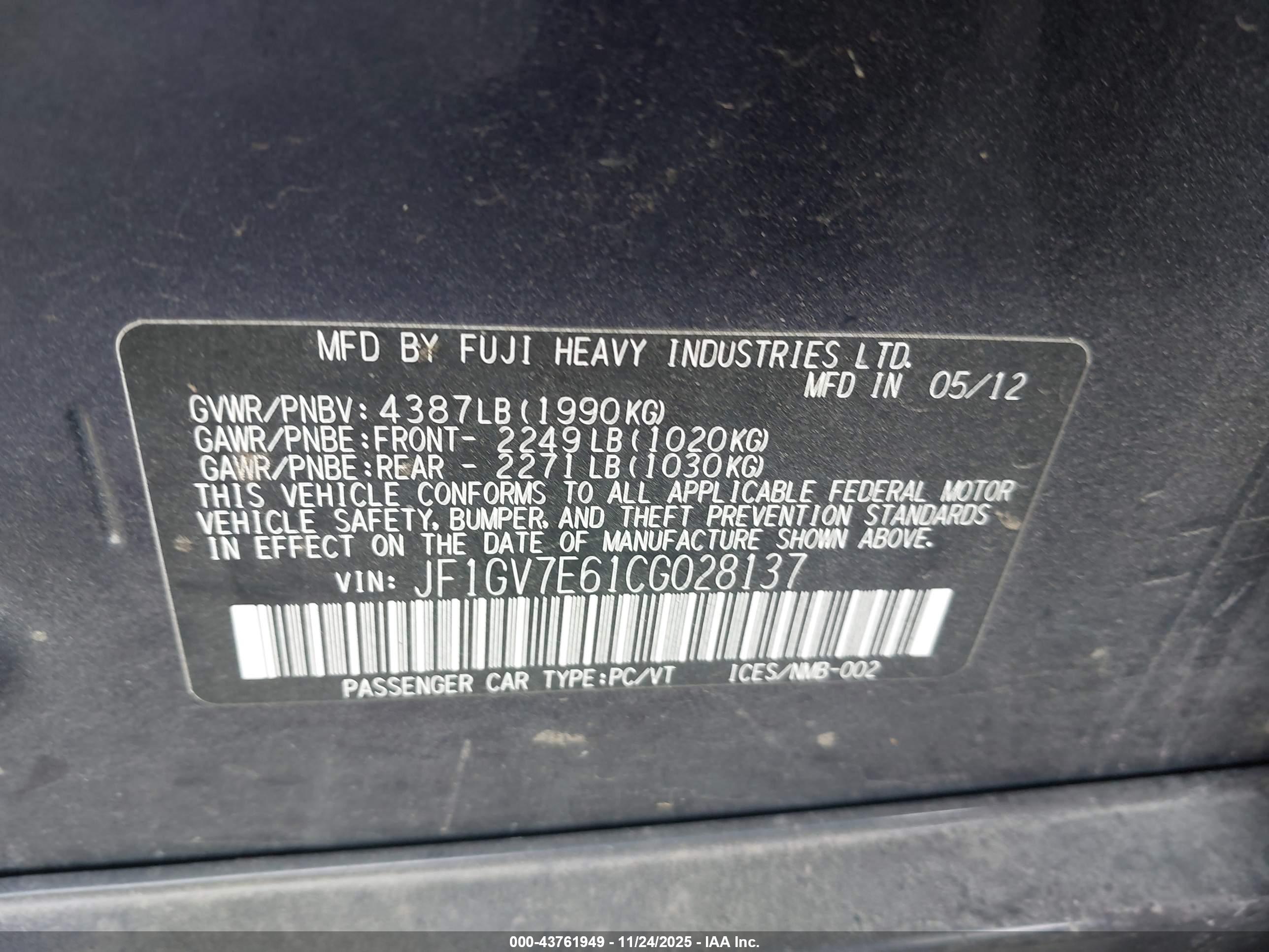 SUBARU IMPREZA image 9