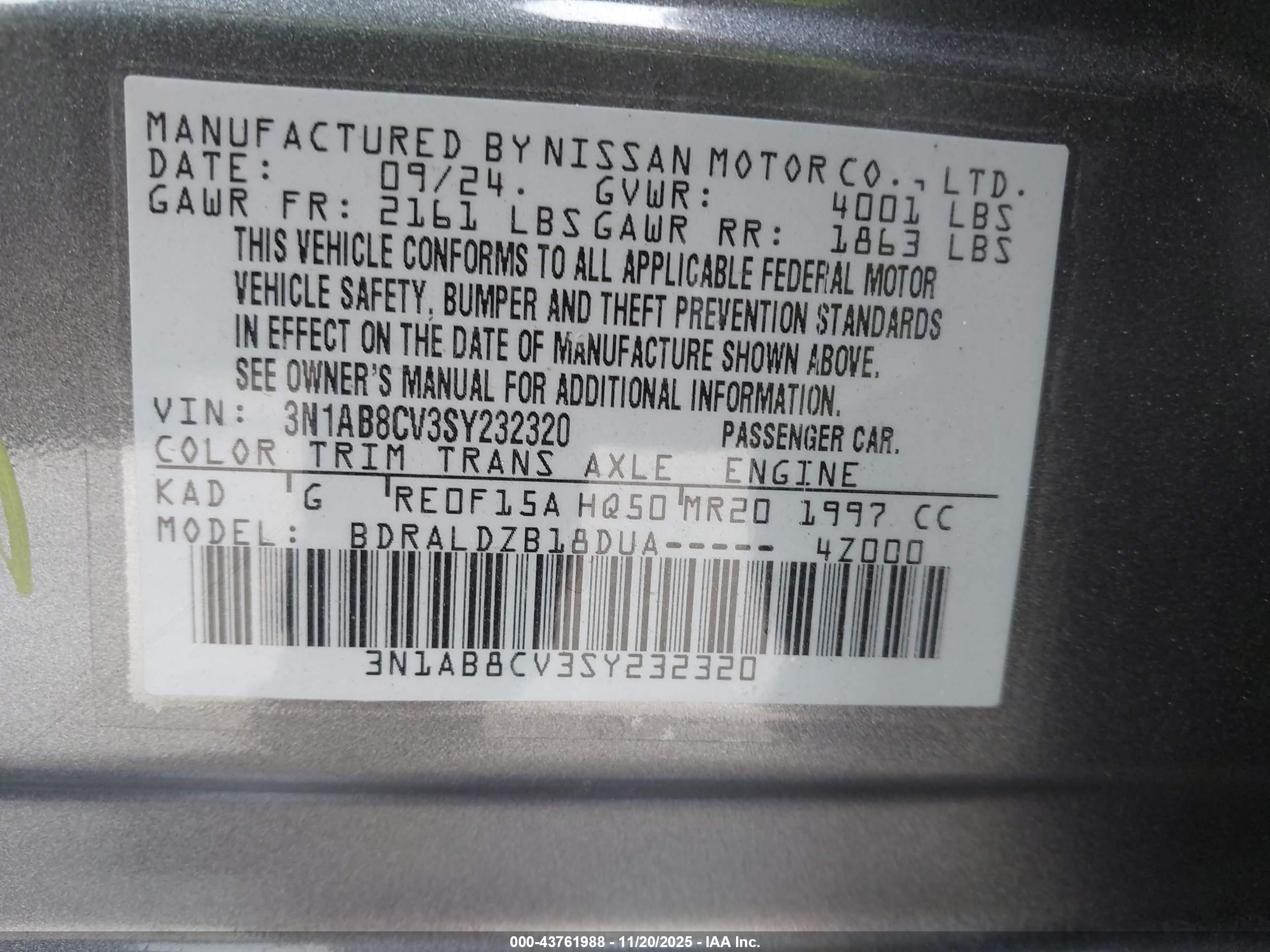 NISSAN SENTRA image 9