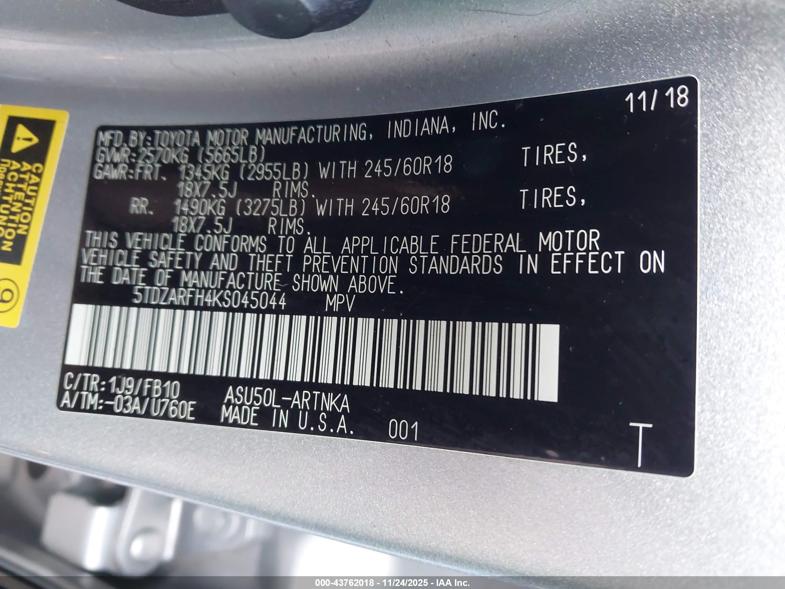 TOYOTA HIGHLANDER image 9