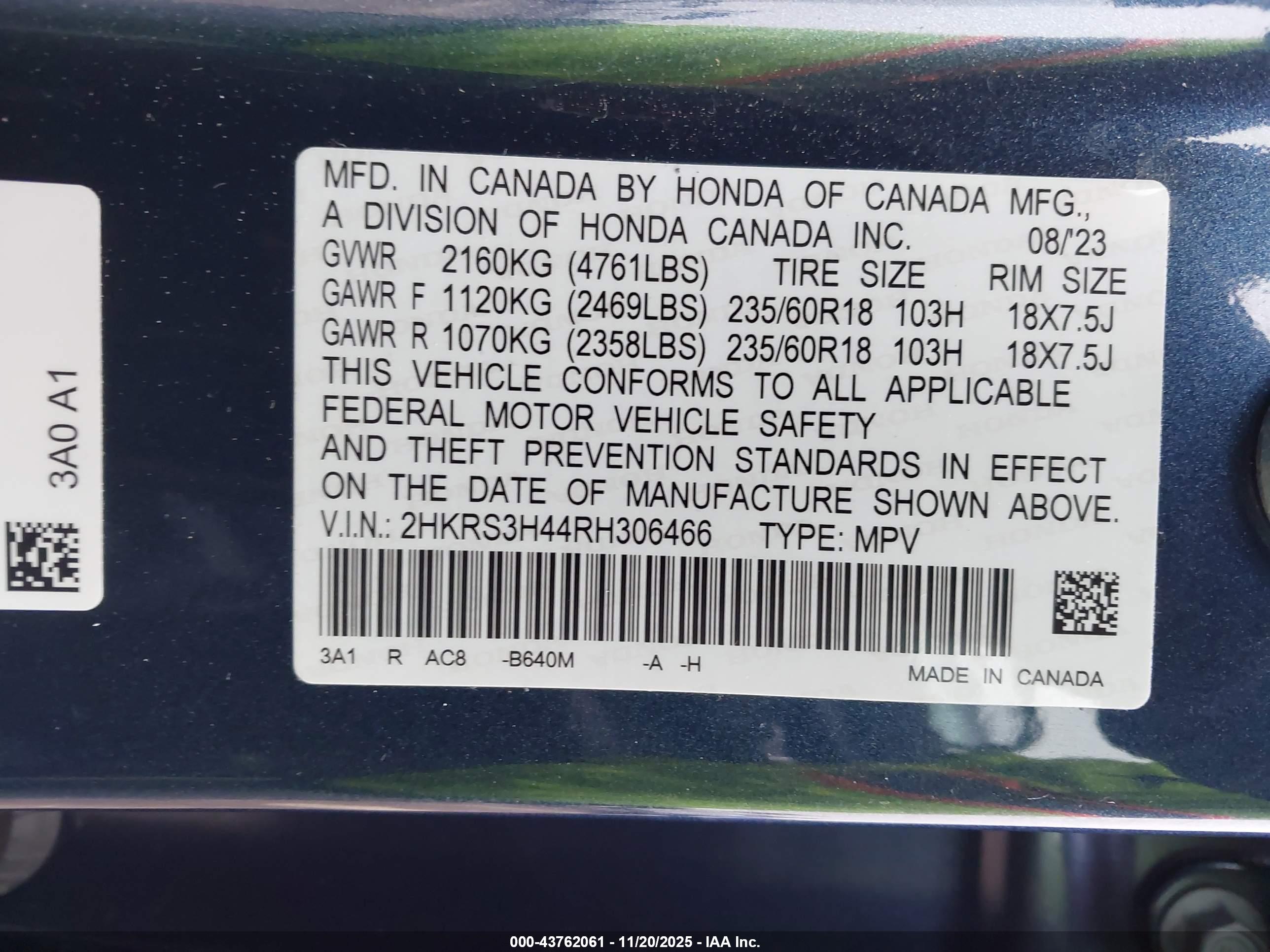 HONDA CR-V image 9