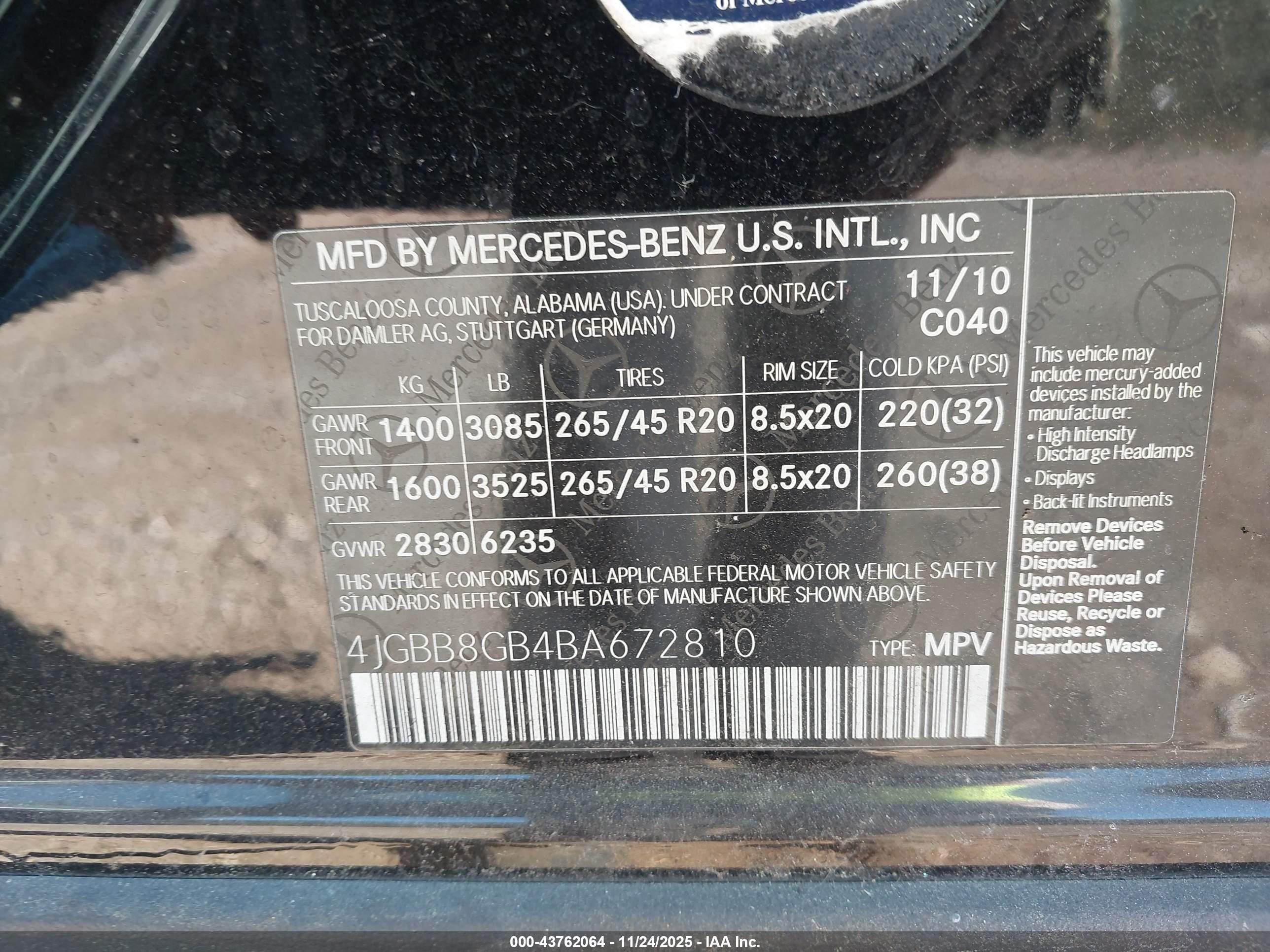 MERCEDES-BENZ ML image 9