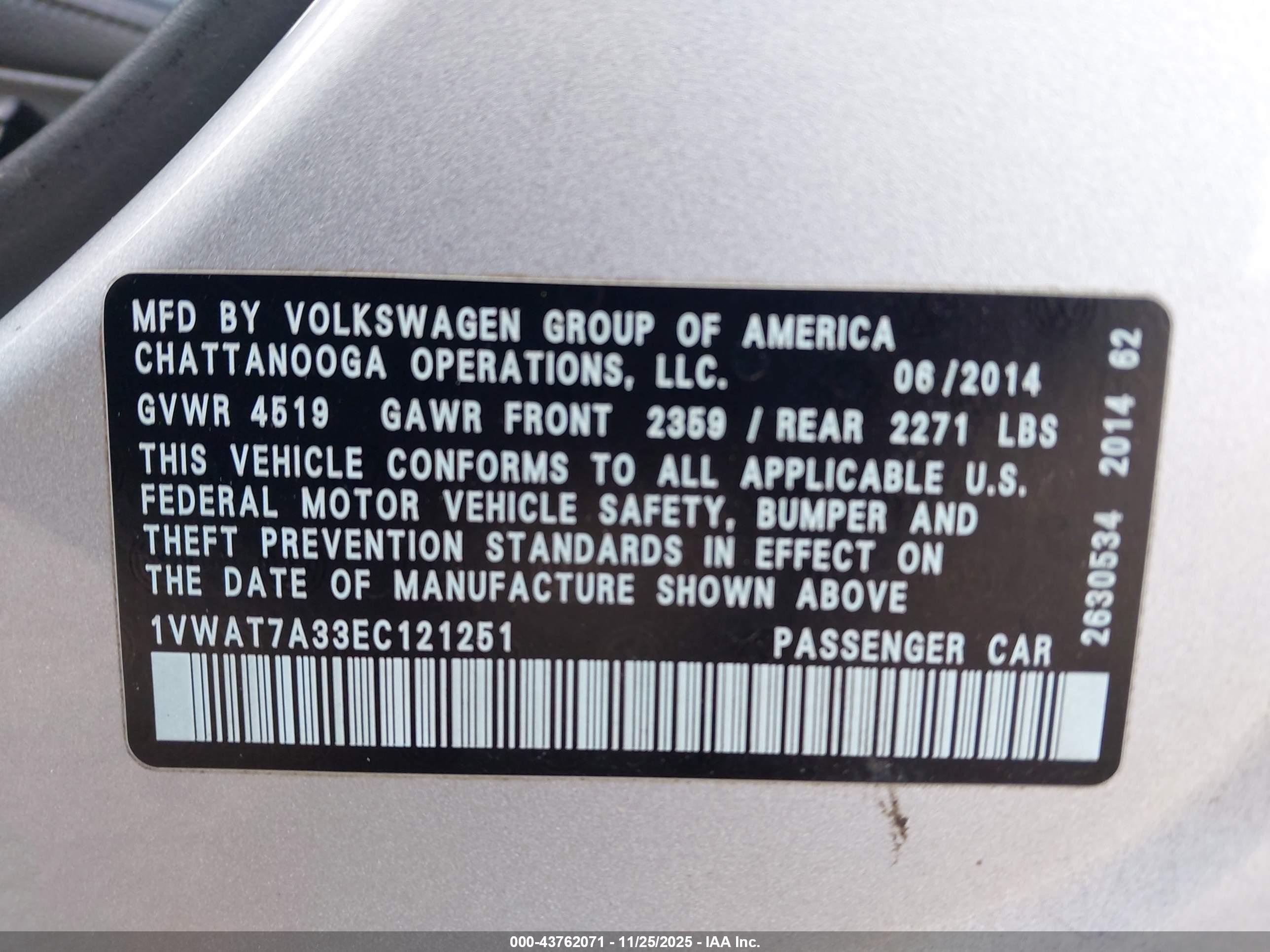 VOLKSWAGEN PASSAT image 9