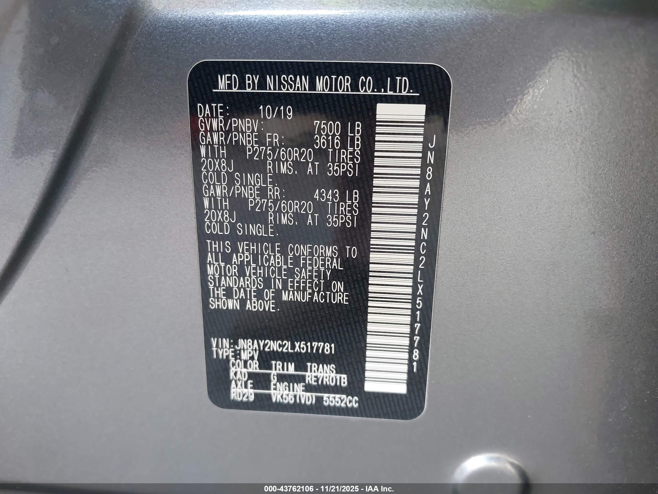 NISSAN ARMADA image 9