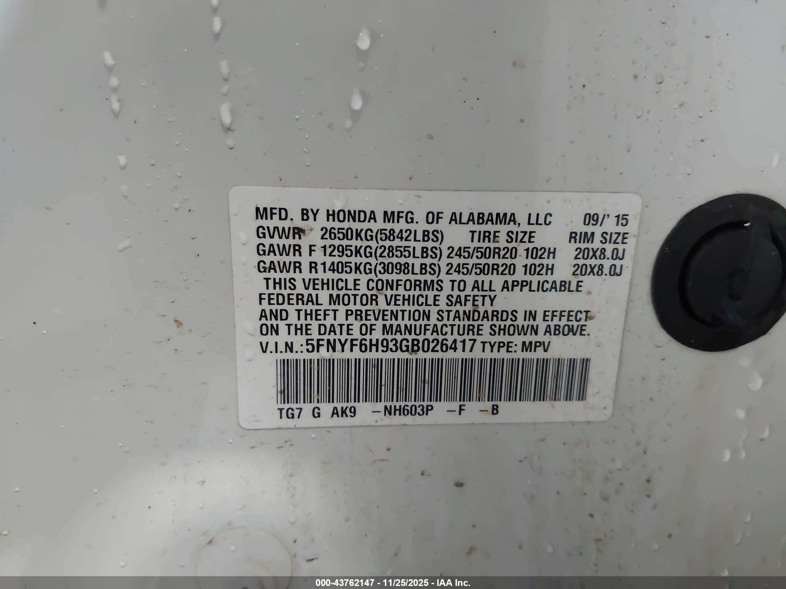 HONDA PILOT image 9