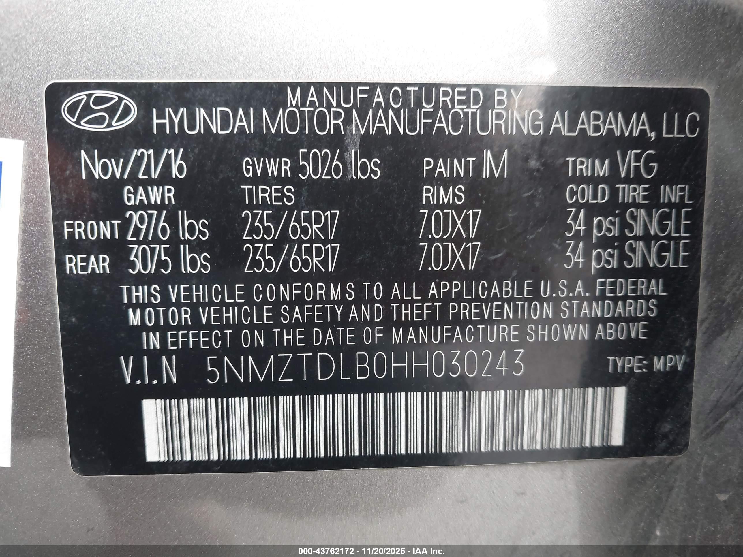 HYUNDAI SANTA image 9