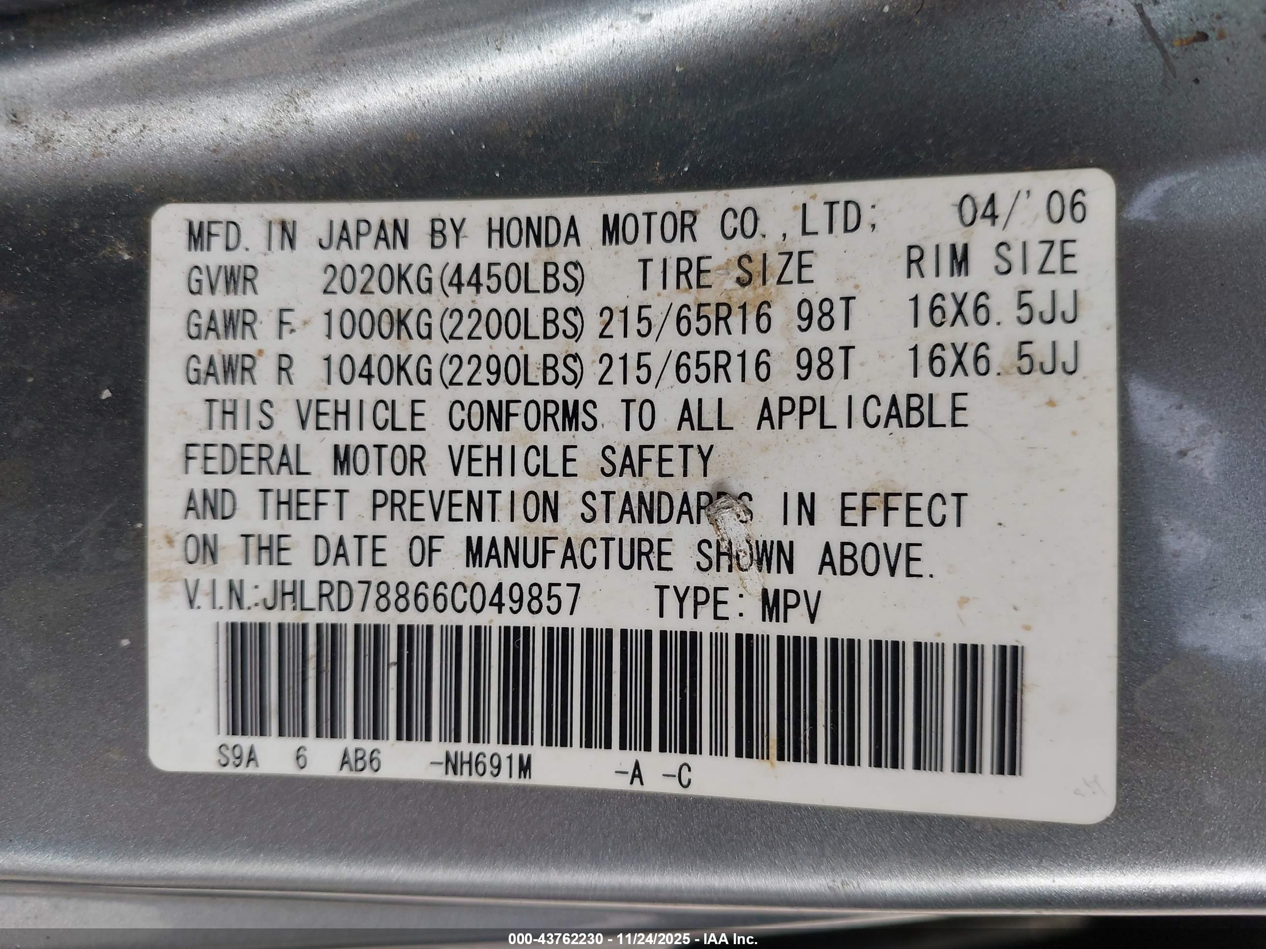 HONDA CR-V image 9