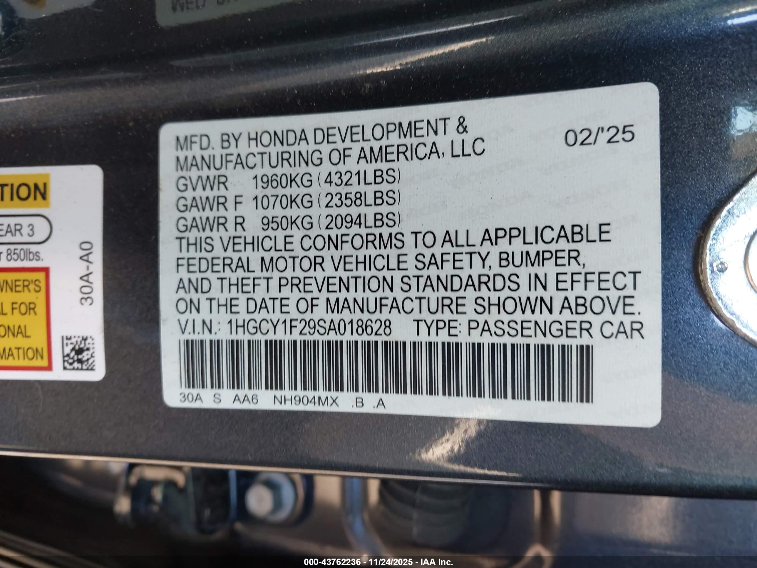 HONDA ACCORD image 9