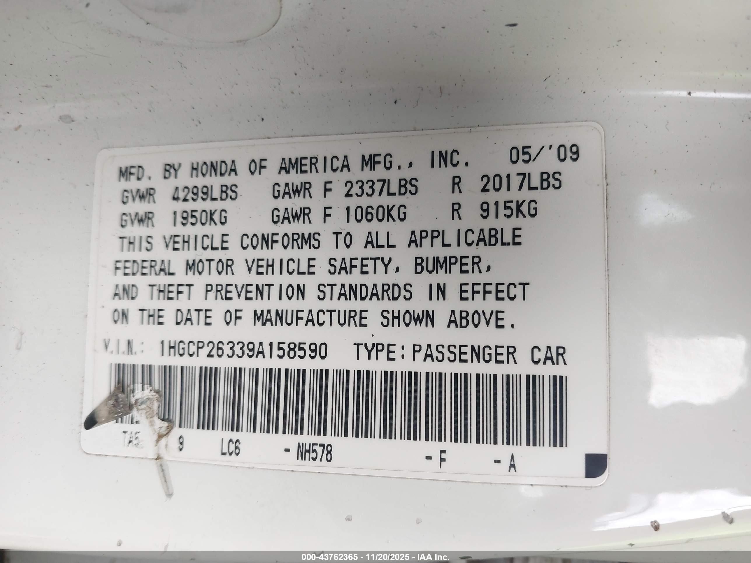 HONDA ACCORD image 9