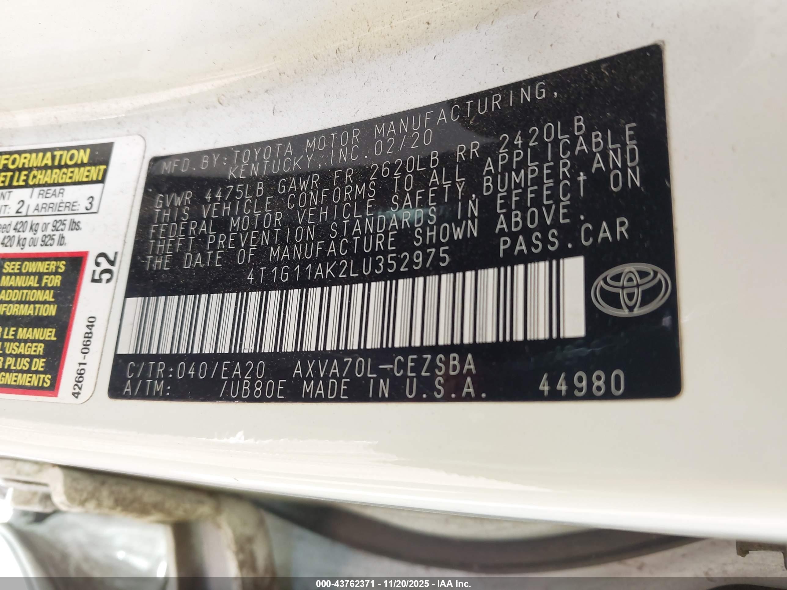 TOYOTA CAMRY image 9