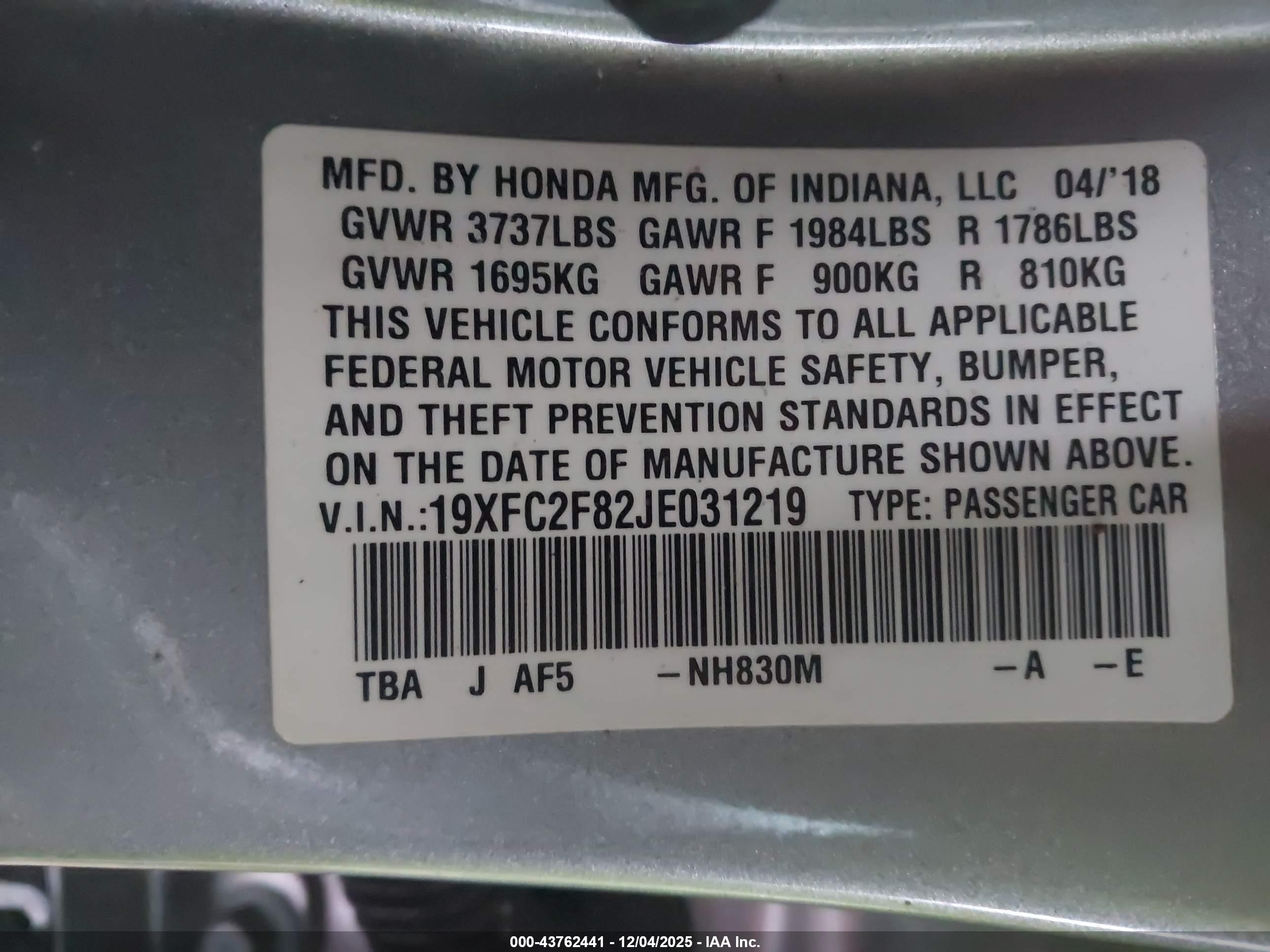 HONDA CIVIC image 9