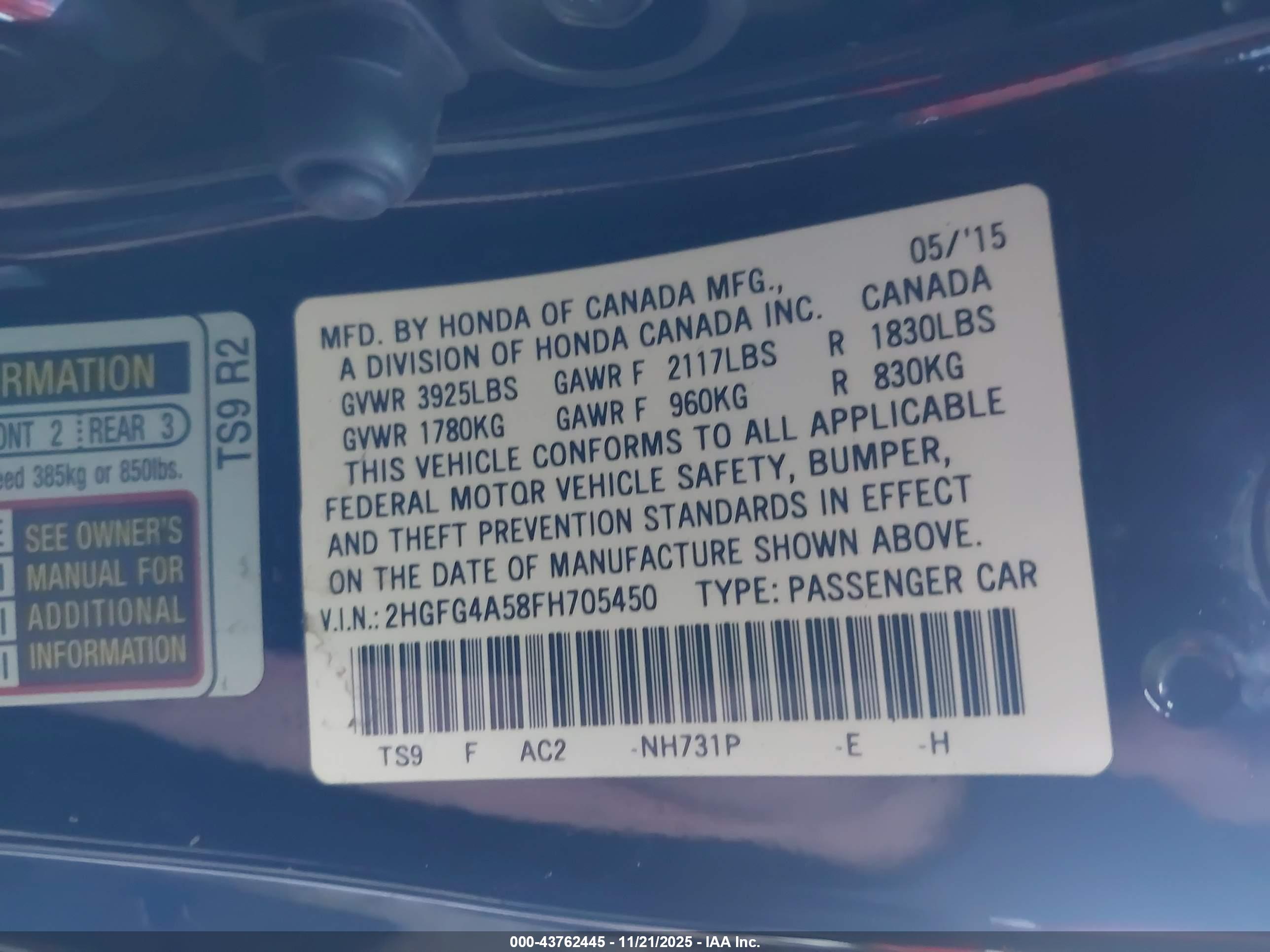 HONDA CIVIC image 9