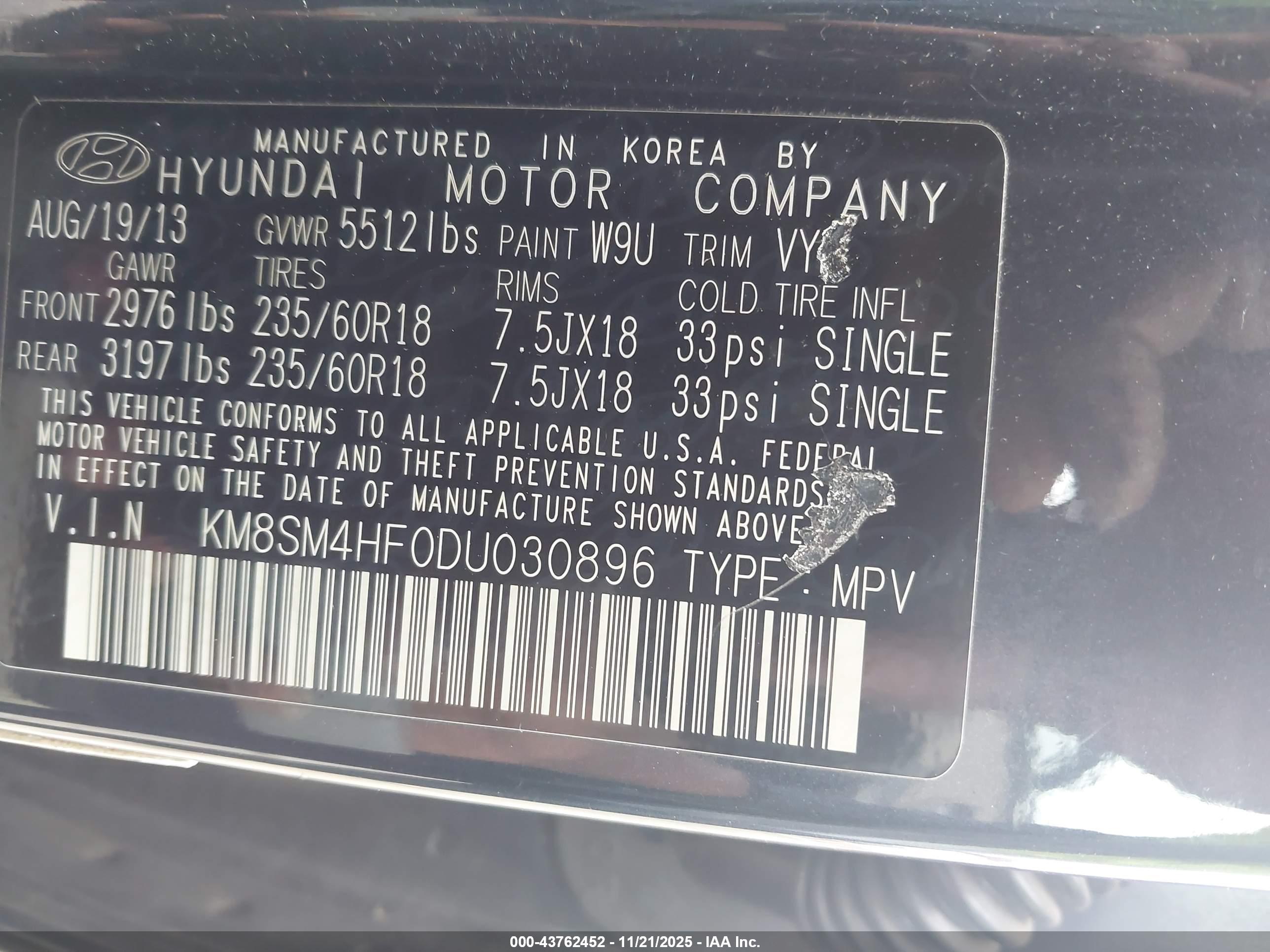 HYUNDAI SANTA image 9