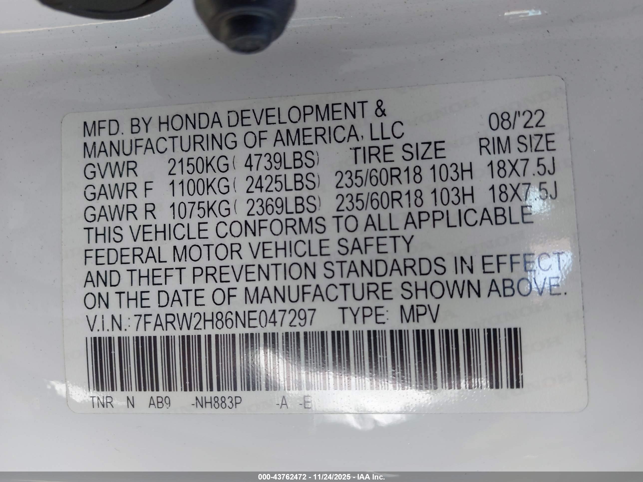 HONDA CR-V image 9
