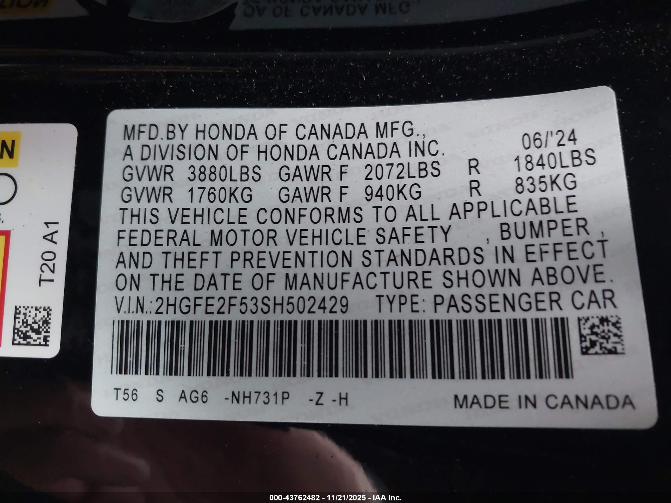 HONDA CIVIC image 9