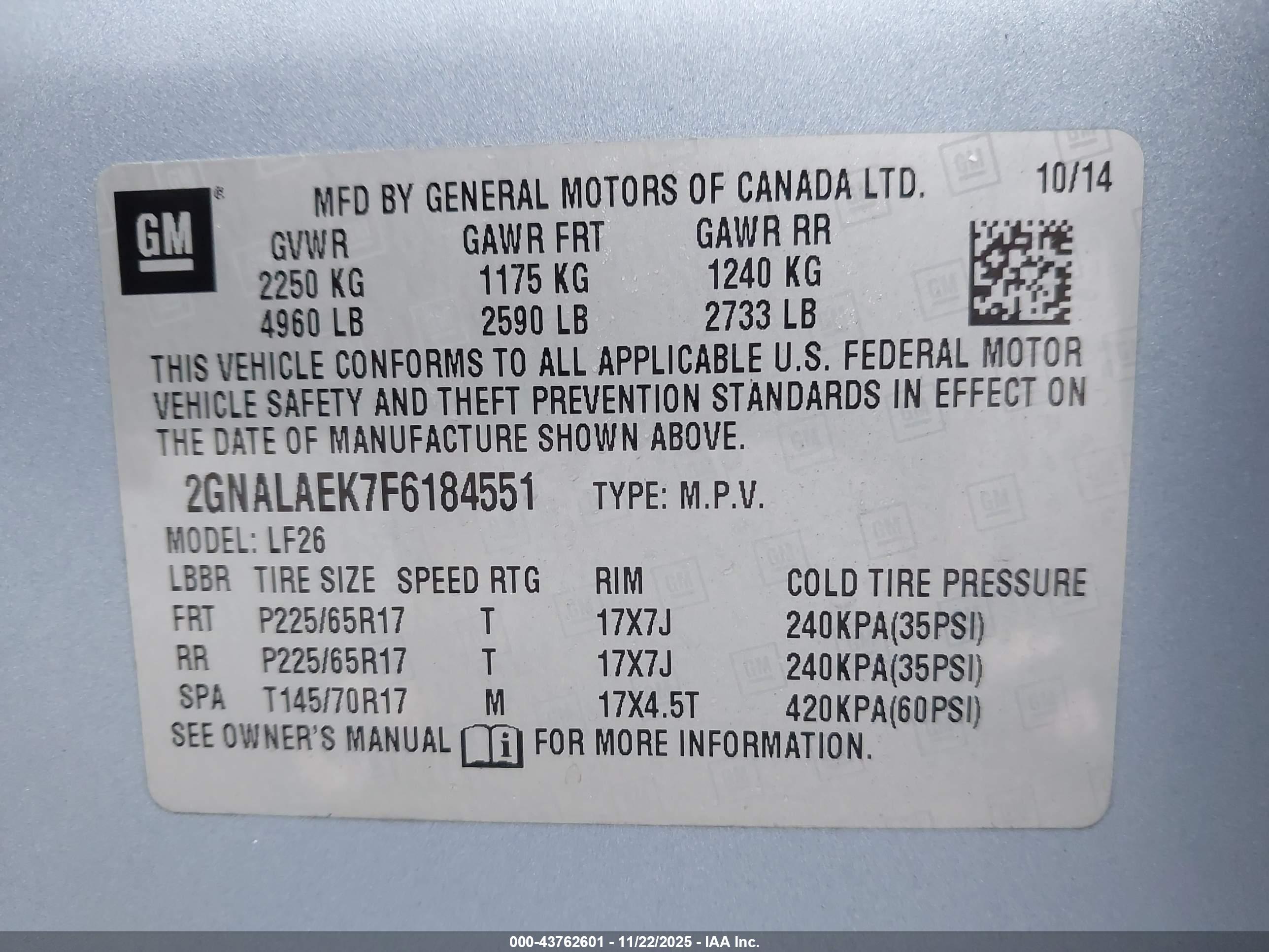 CHEVROLET EQUINOX image 9