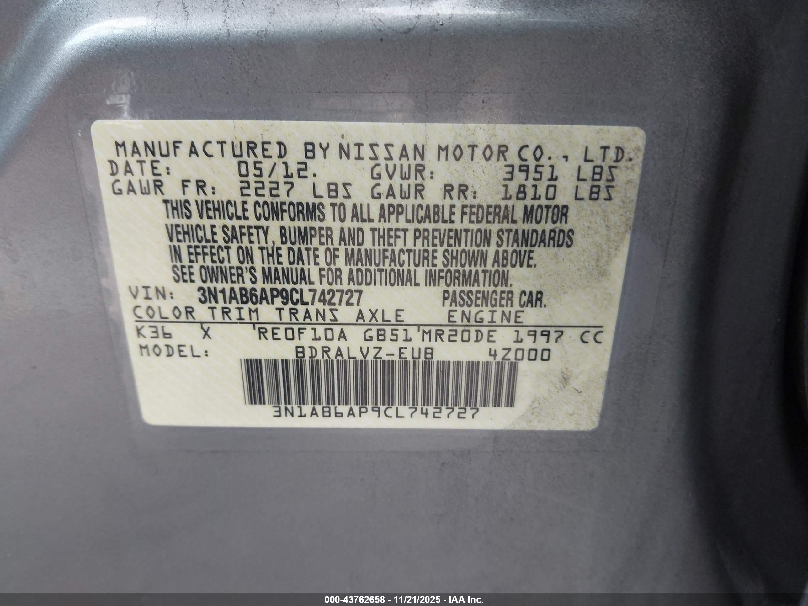 NISSAN SENTRA image 9