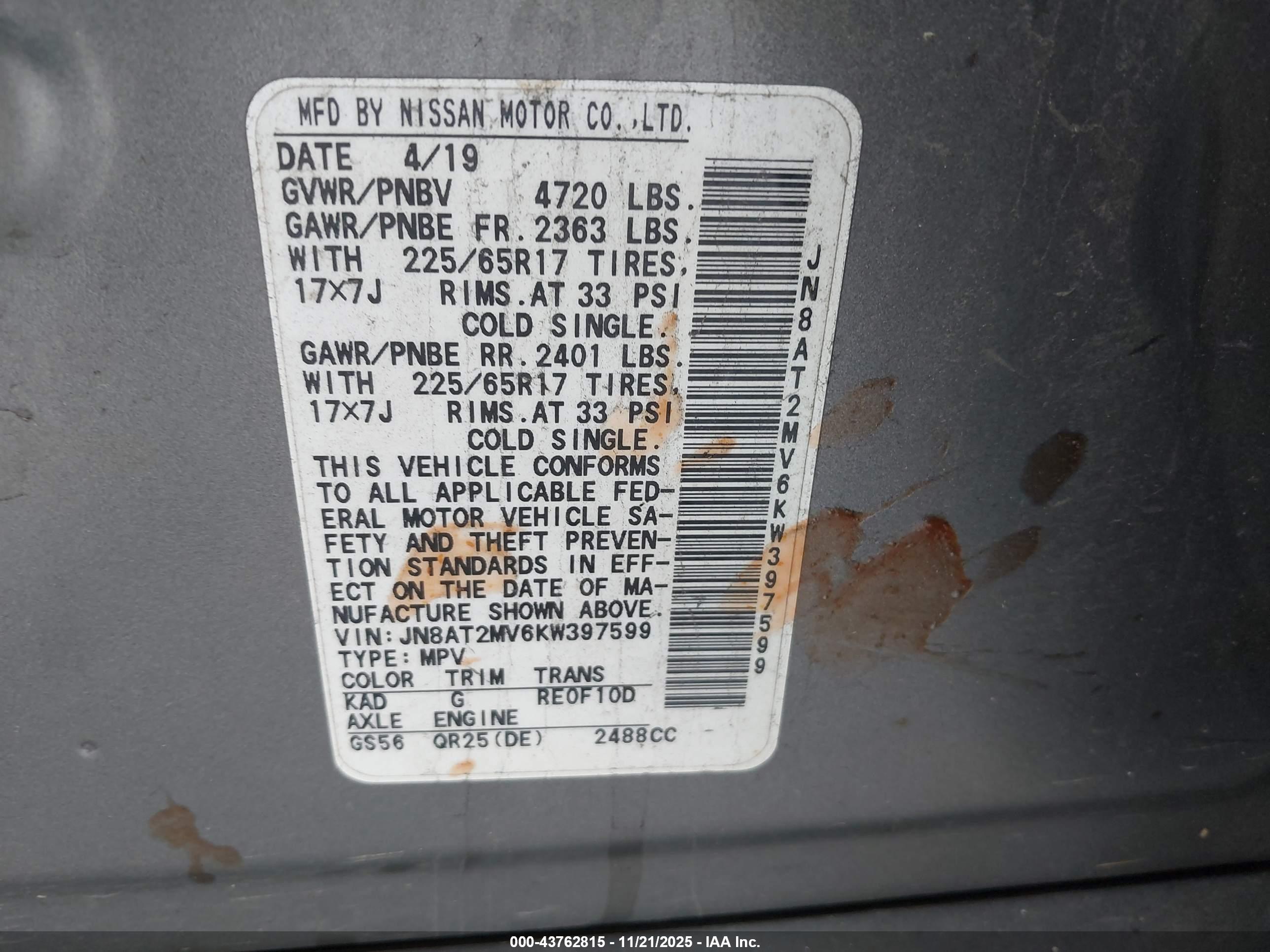 NISSAN ROGUE image 9