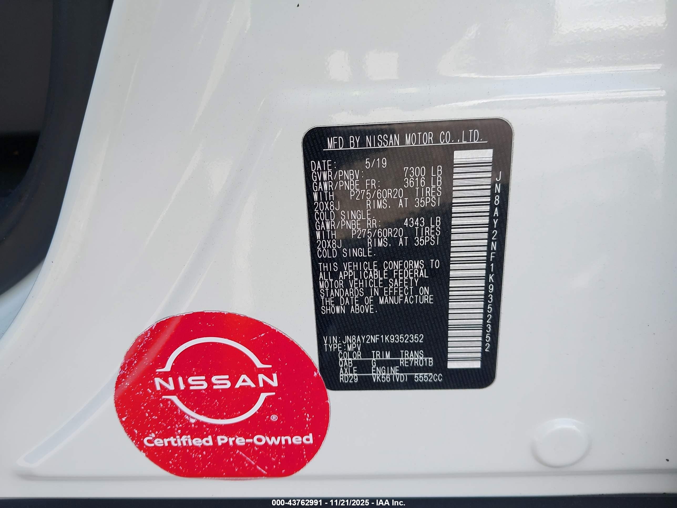 NISSAN ARMADA image 9