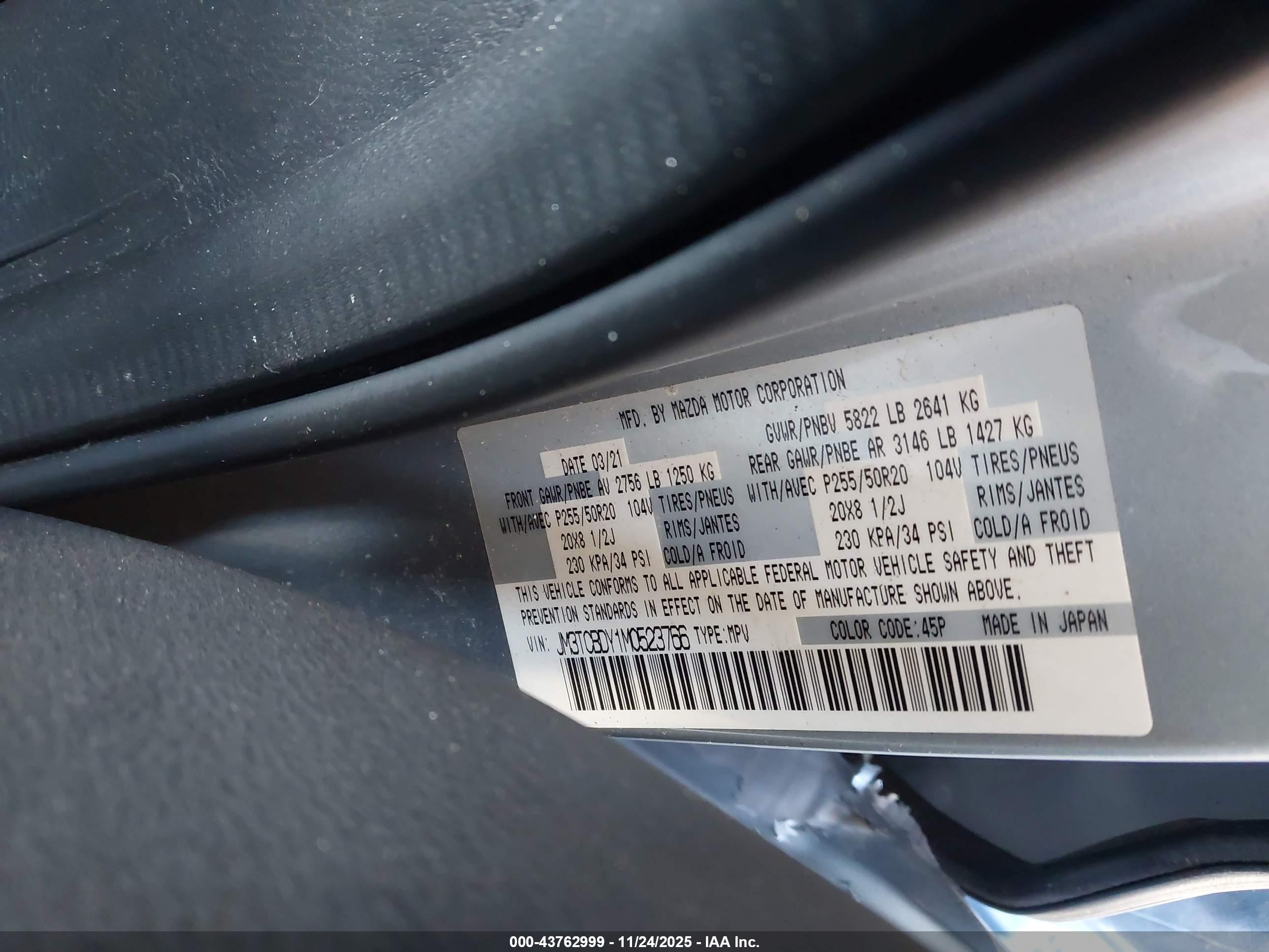 MAZDA CX-9 image 9