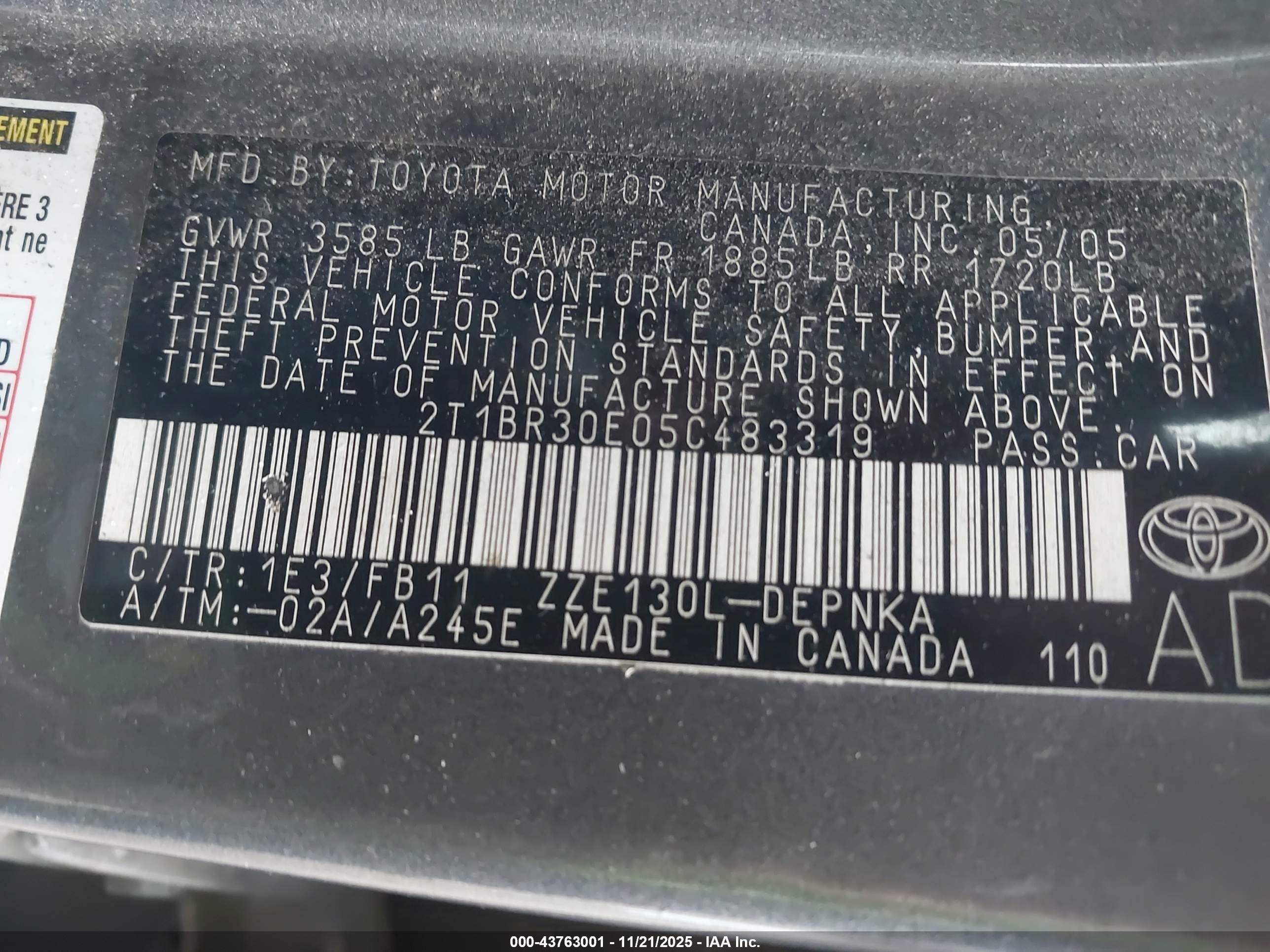 TOYOTA COROLLA image 9