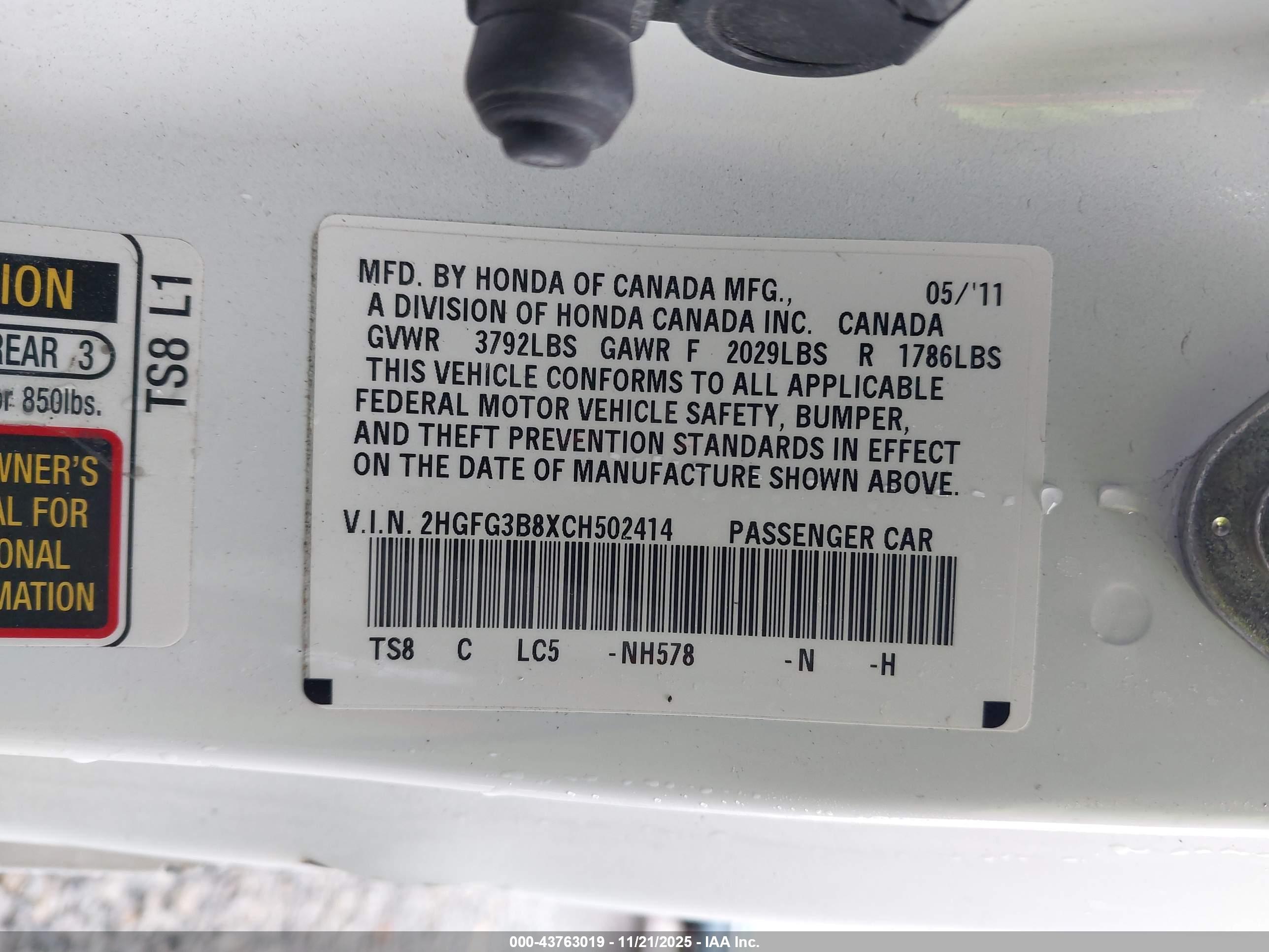 HONDA CIVIC image 9