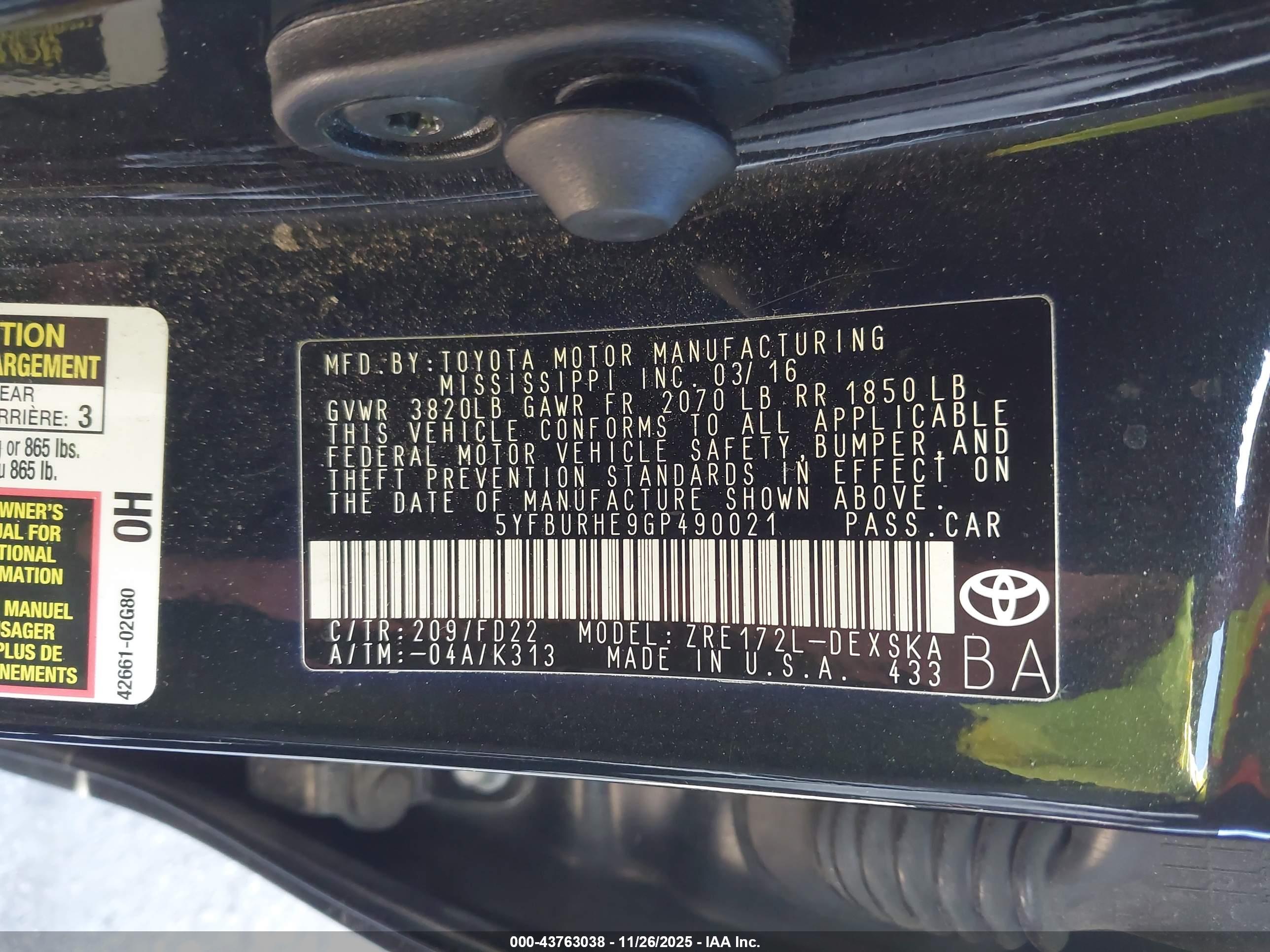 TOYOTA COROLLA image 9