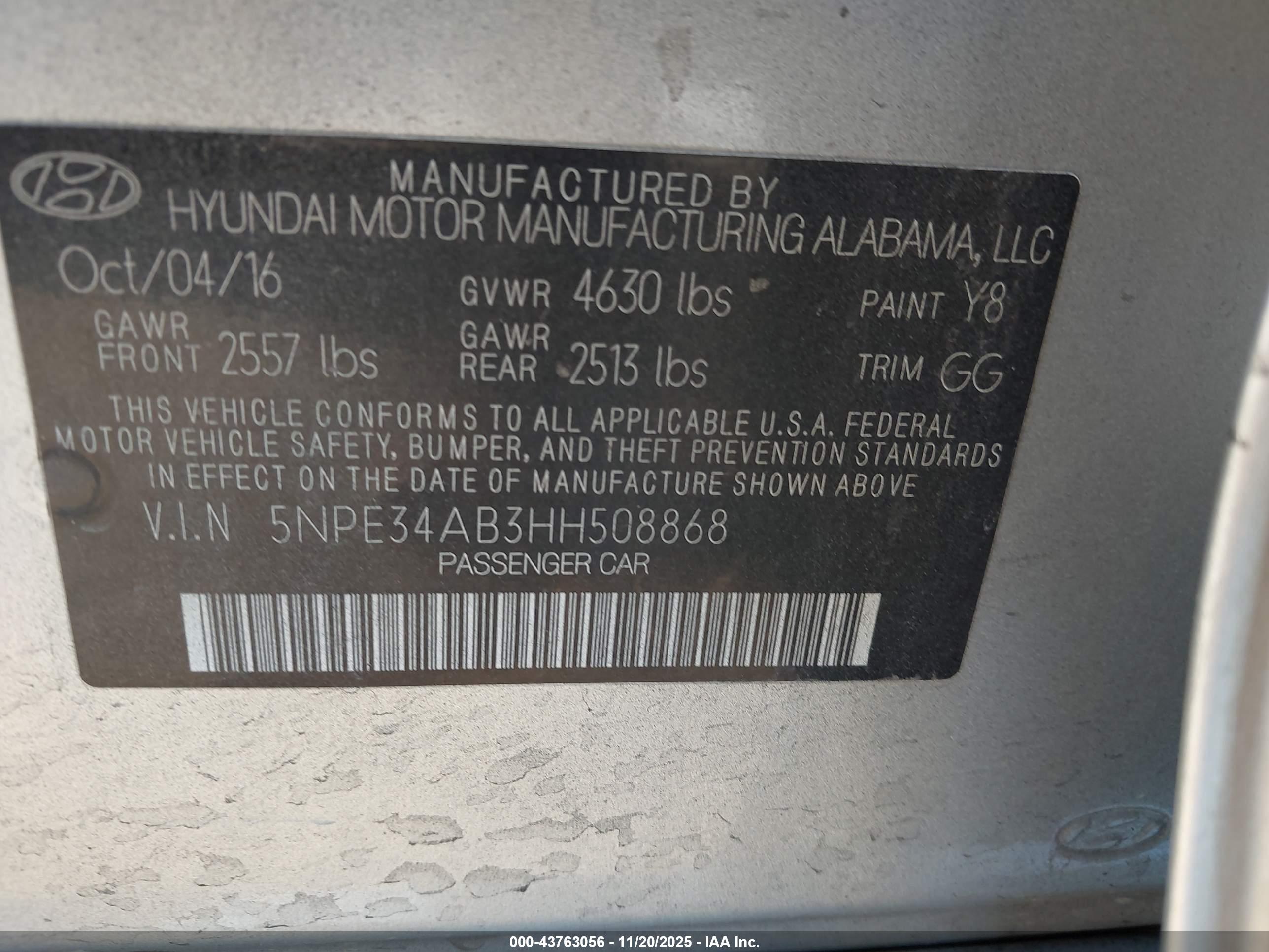 HYUNDAI SONATA image 9