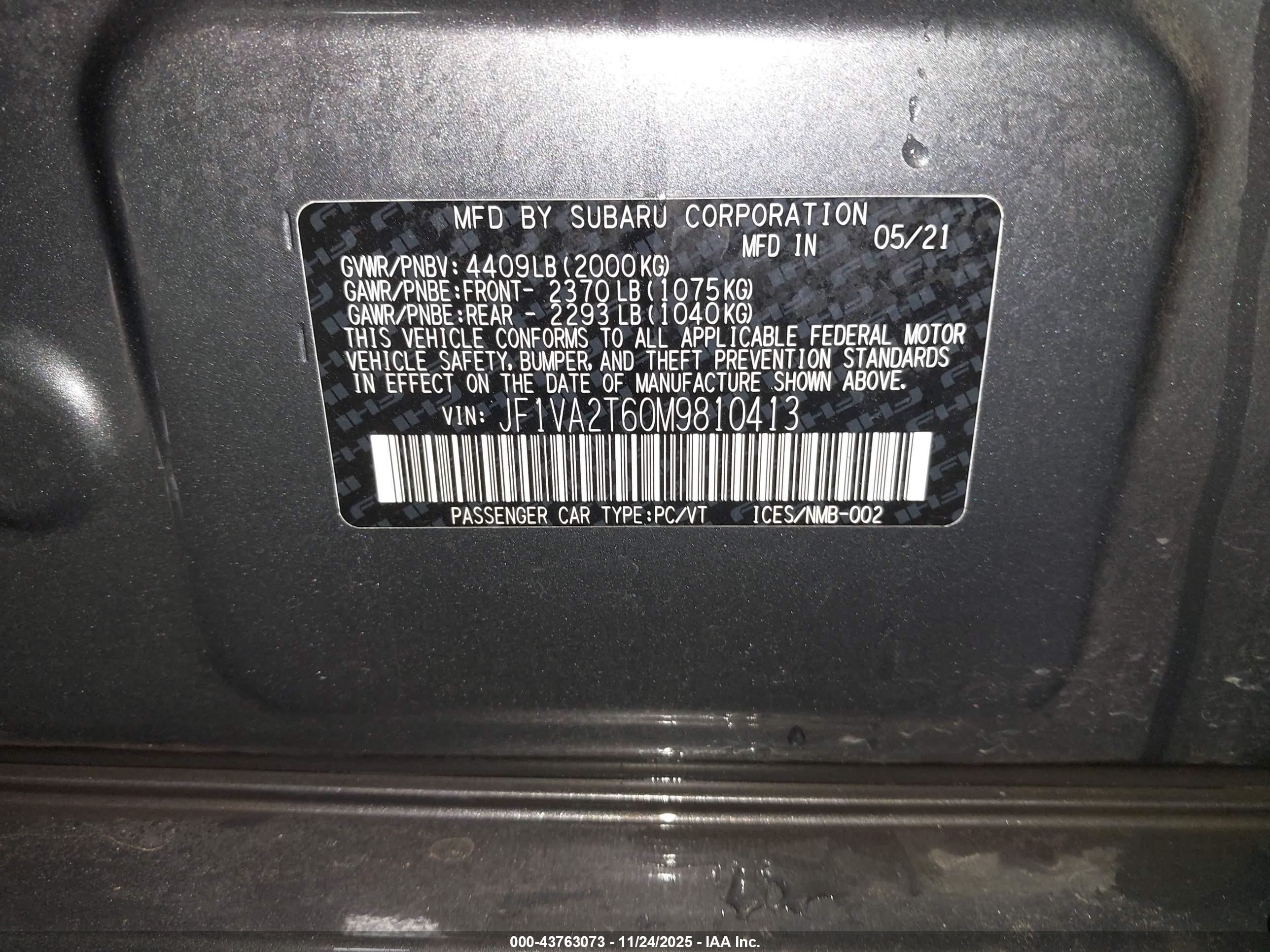 SUBARU WRX image 9