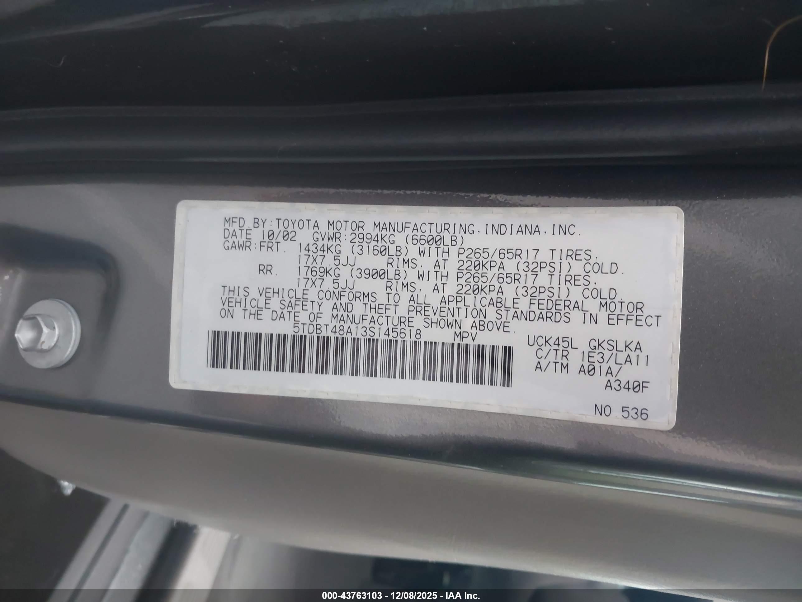 TOYOTA SEQUOIA image 9
