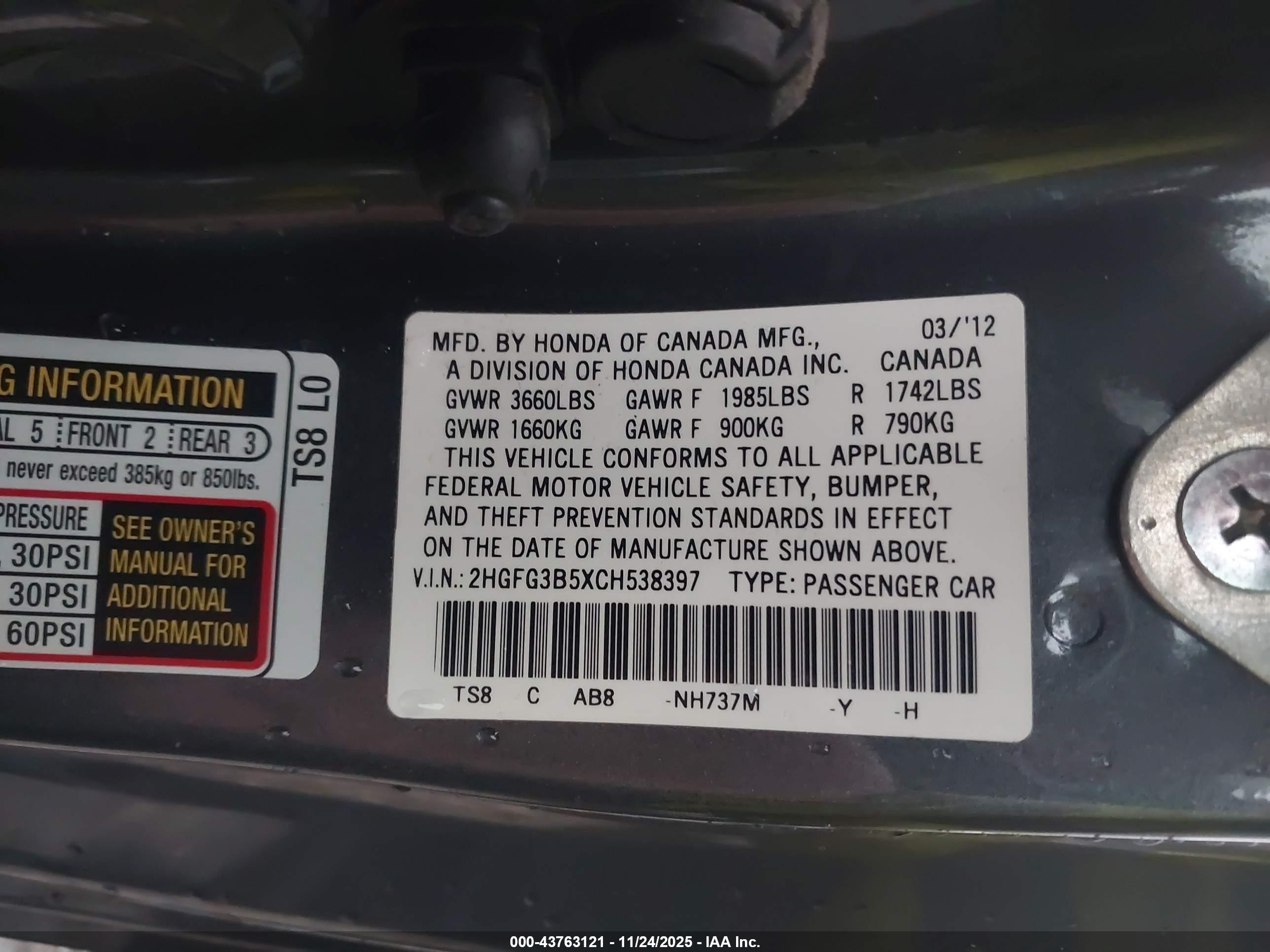 HONDA CIVIC image 9