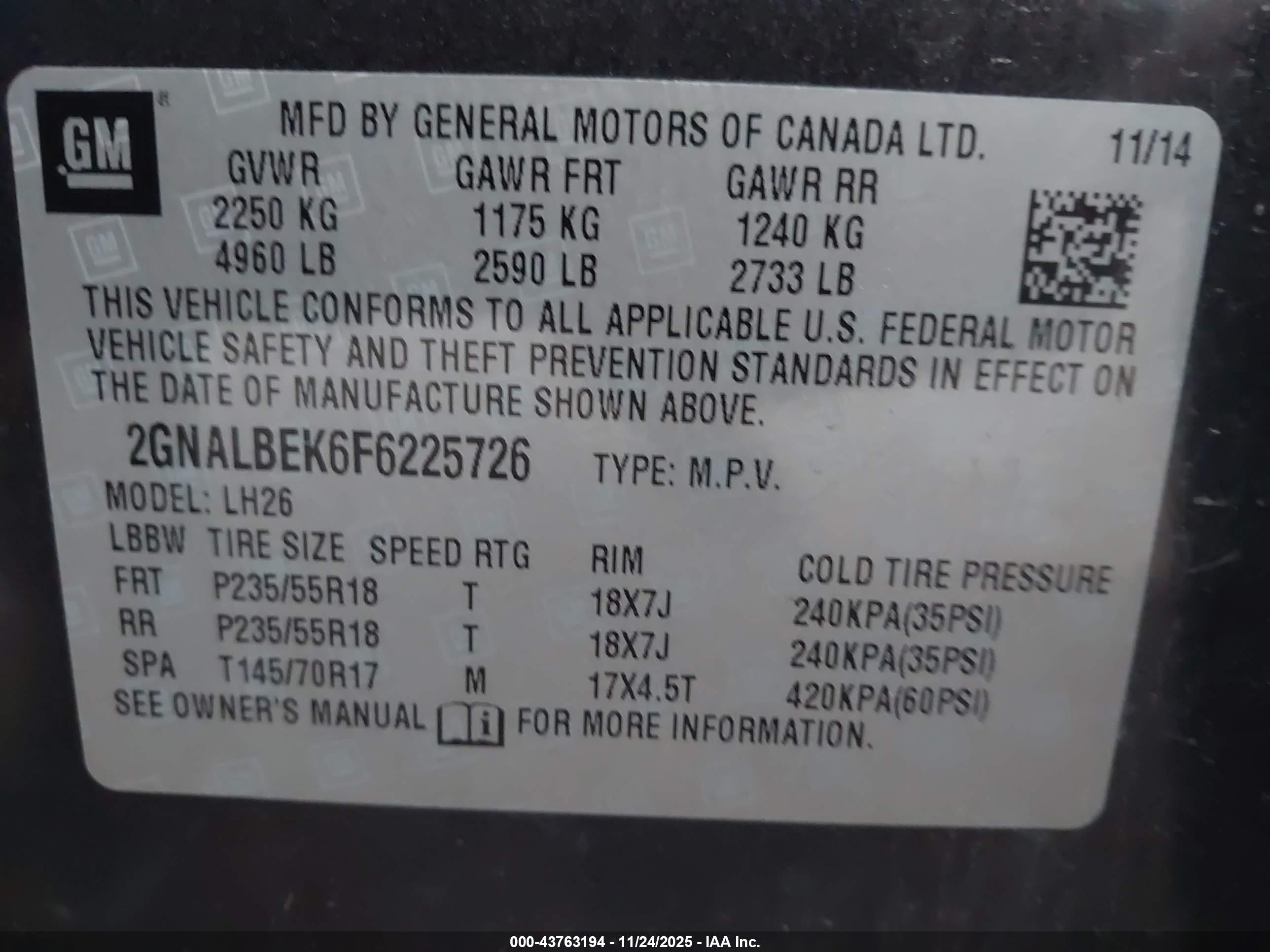 CHEVROLET EQUINOX image 9