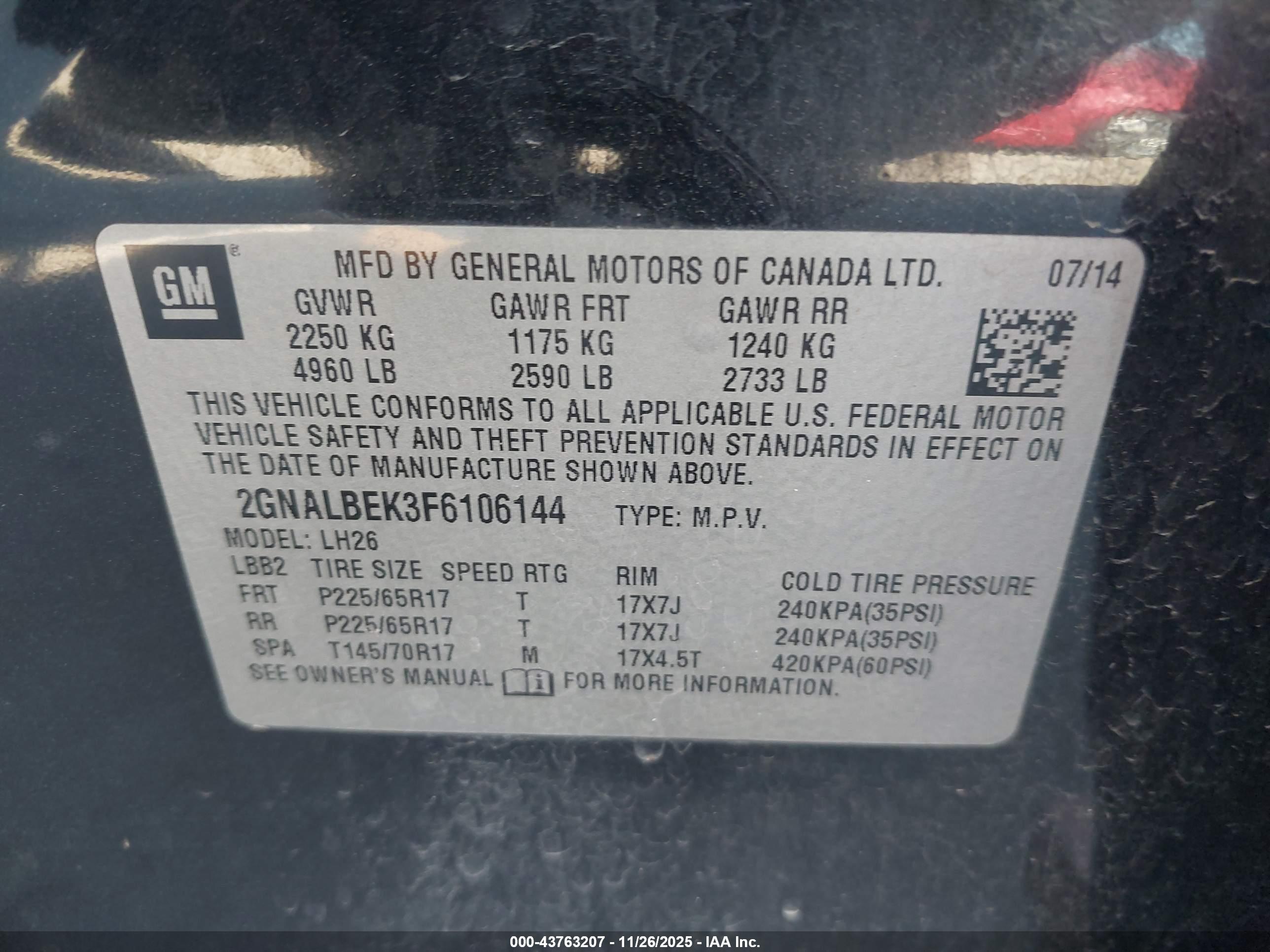 CHEVROLET EQUINOX image 9