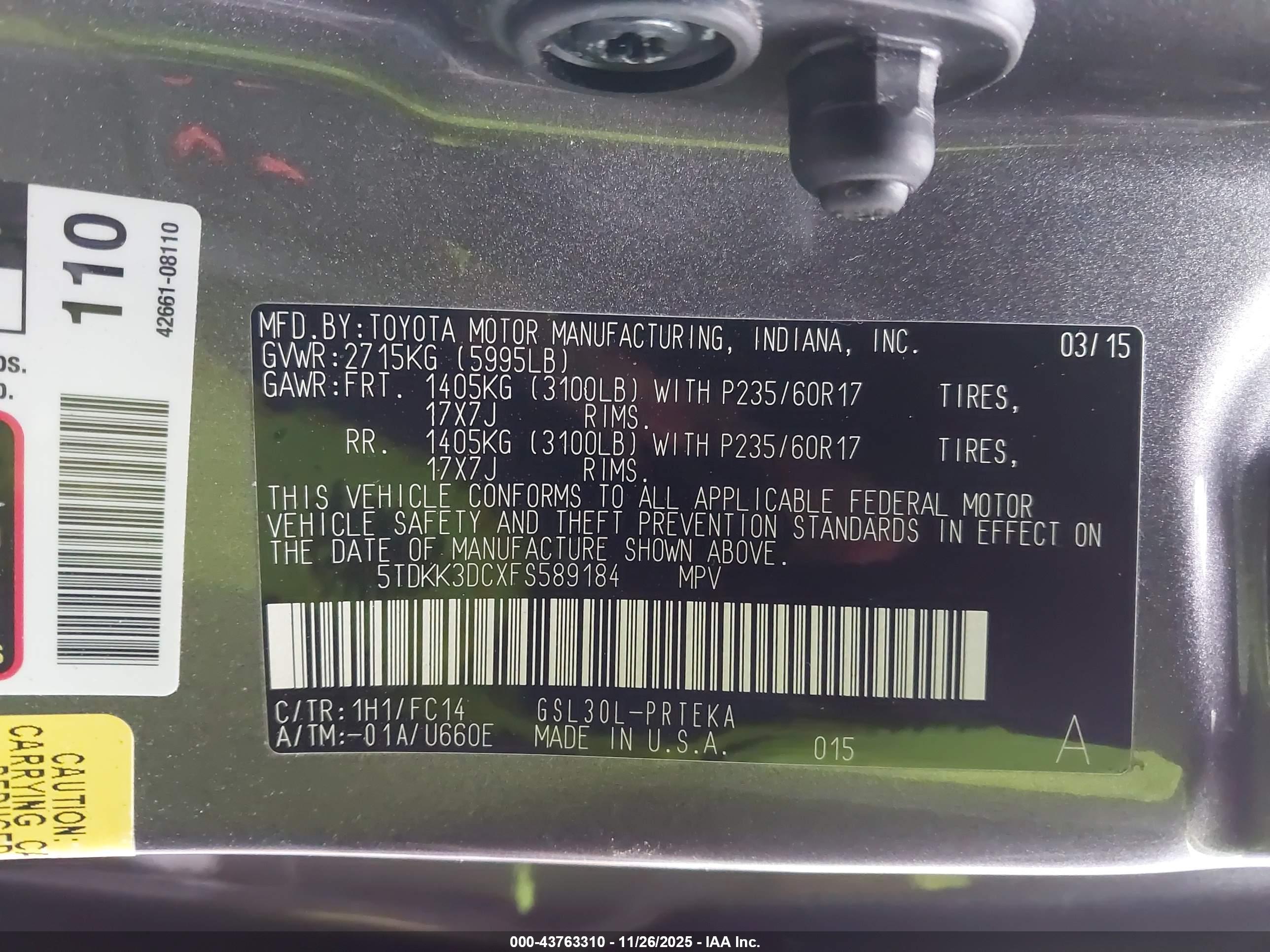 TOYOTA SIENNA image 9