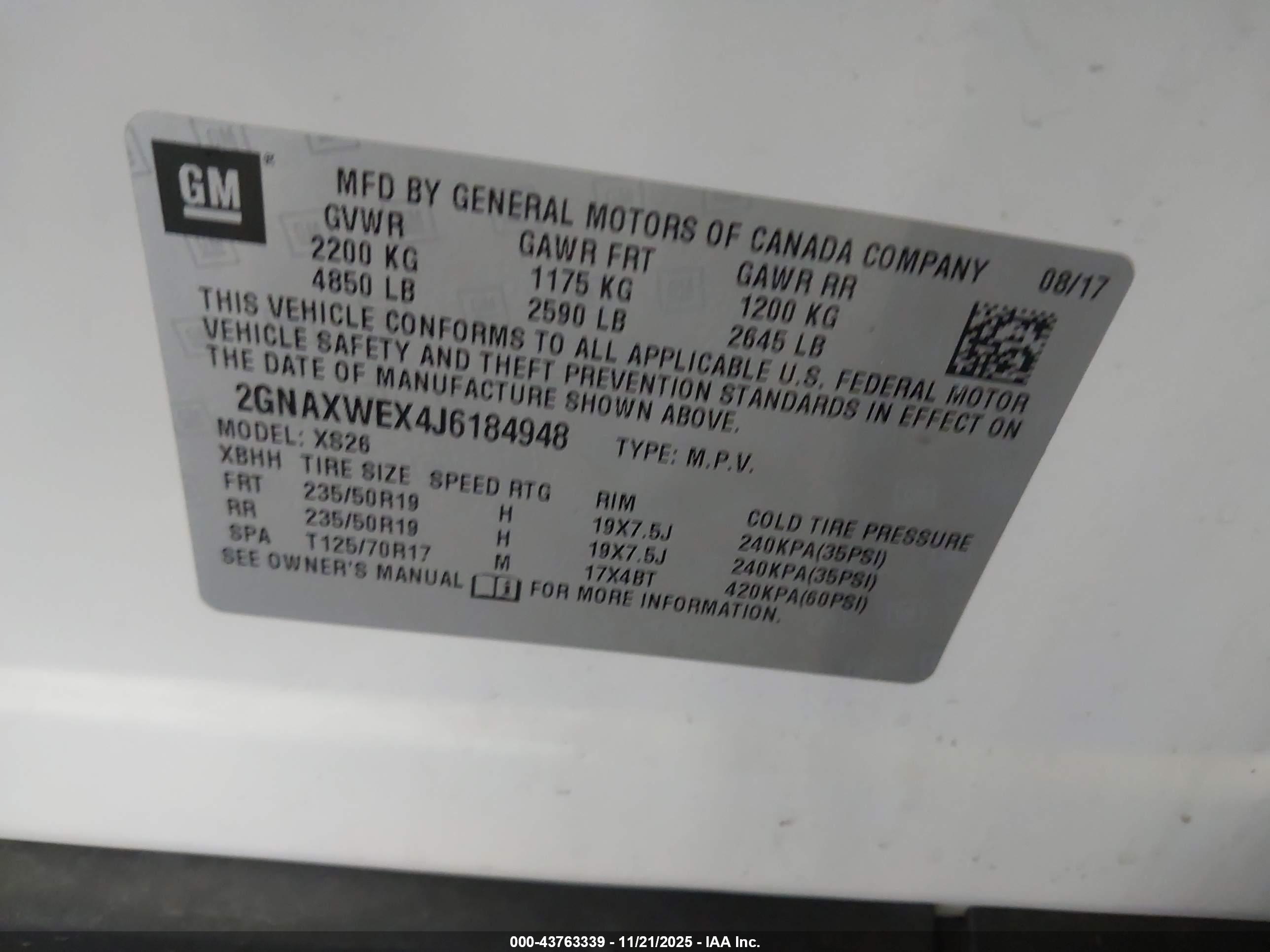 CHEVROLET EQUINOX image 9