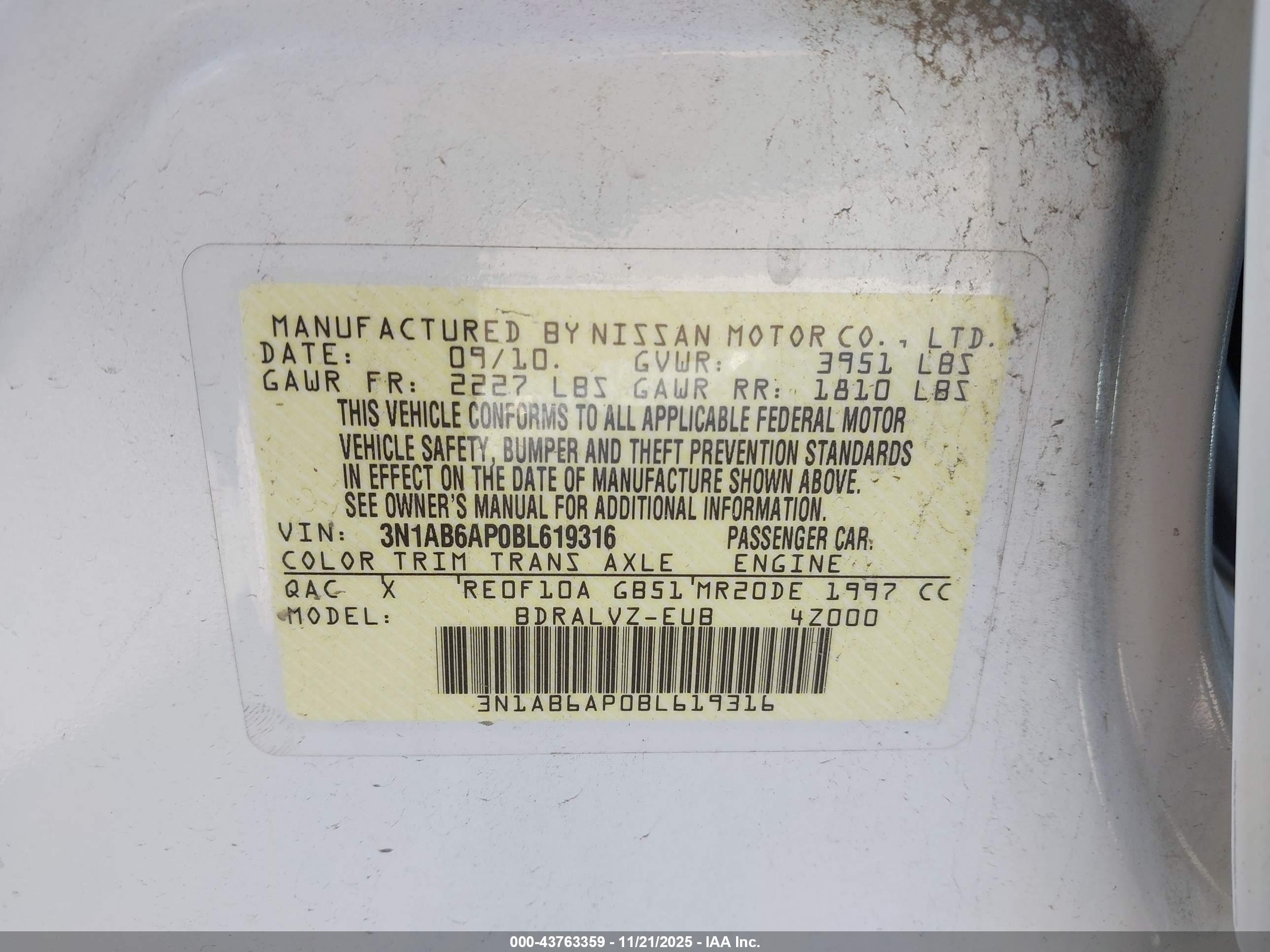 NISSAN SENTRA image 9