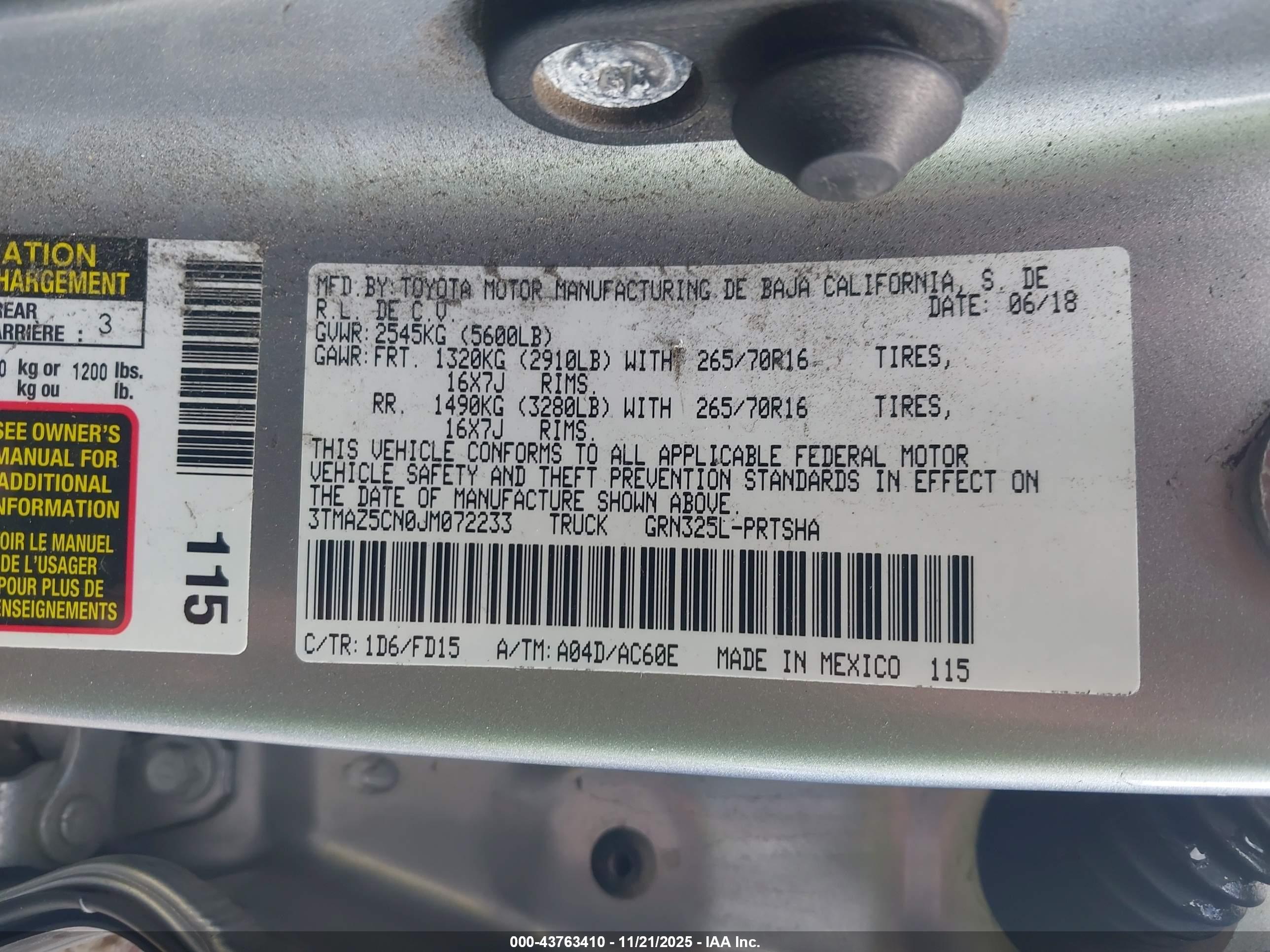 TOYOTA TACOMA image 9