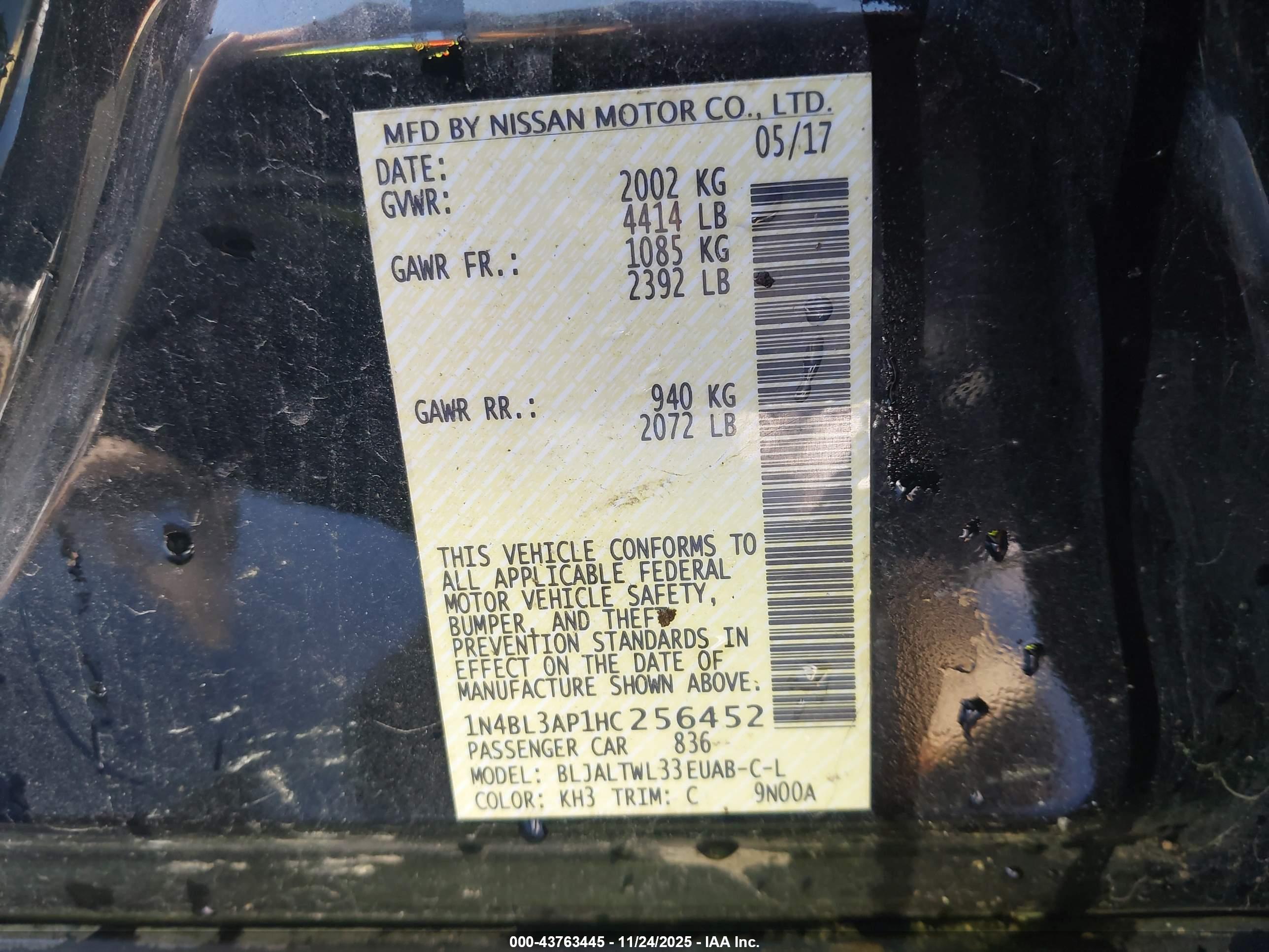 NISSAN ALTIMA image 9