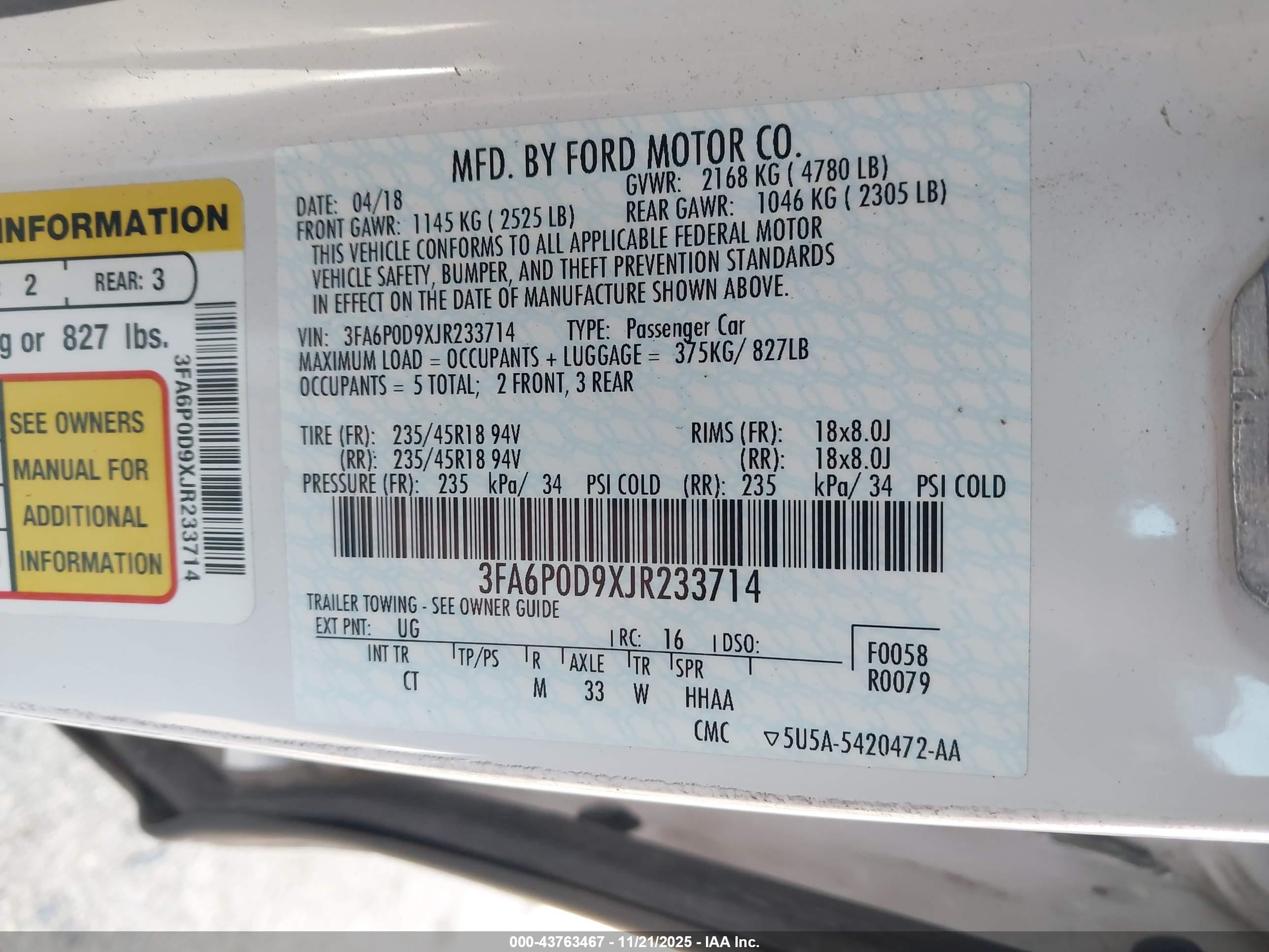 FORD FUSION image 9