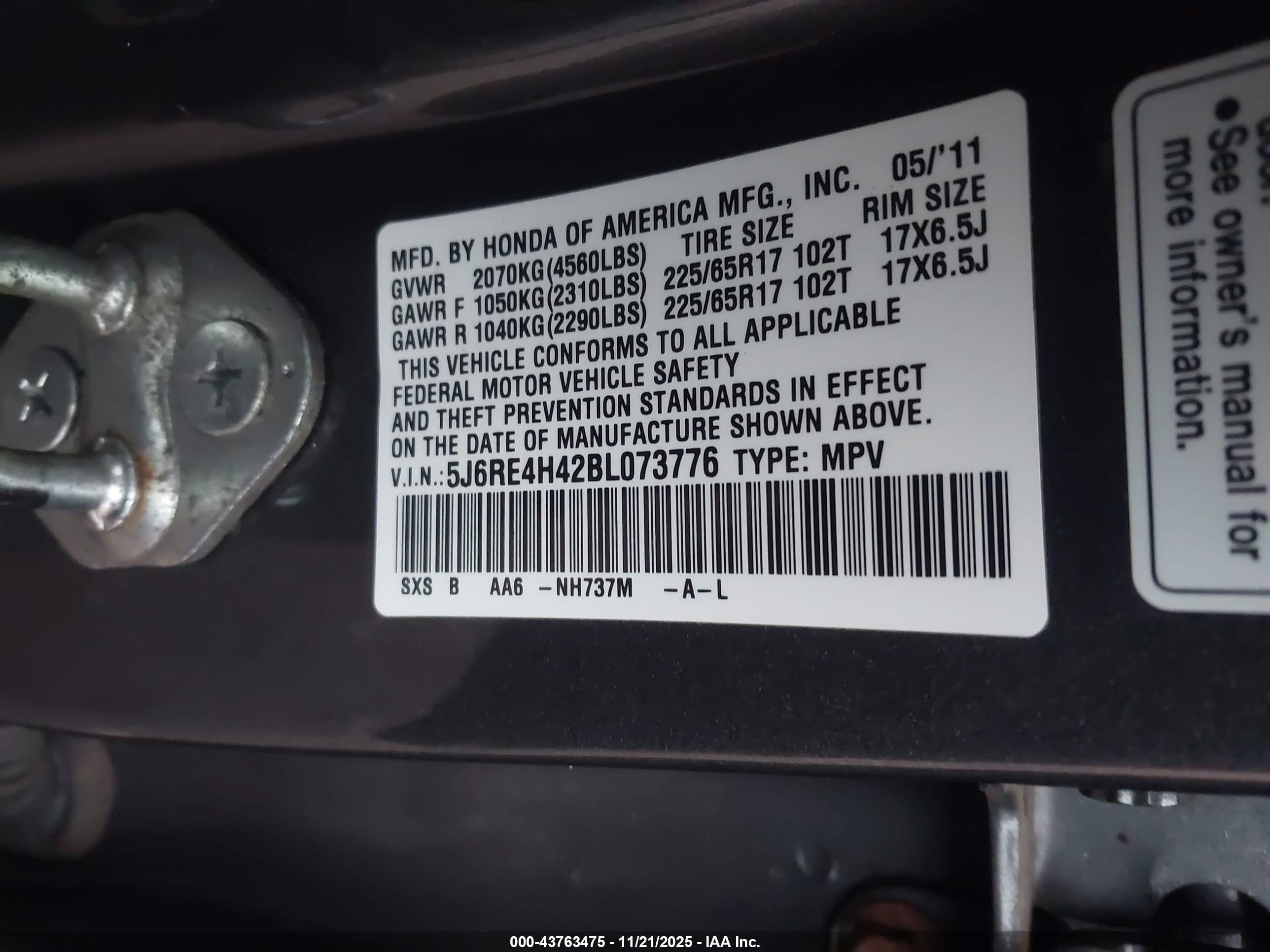 HONDA CR-V image 9