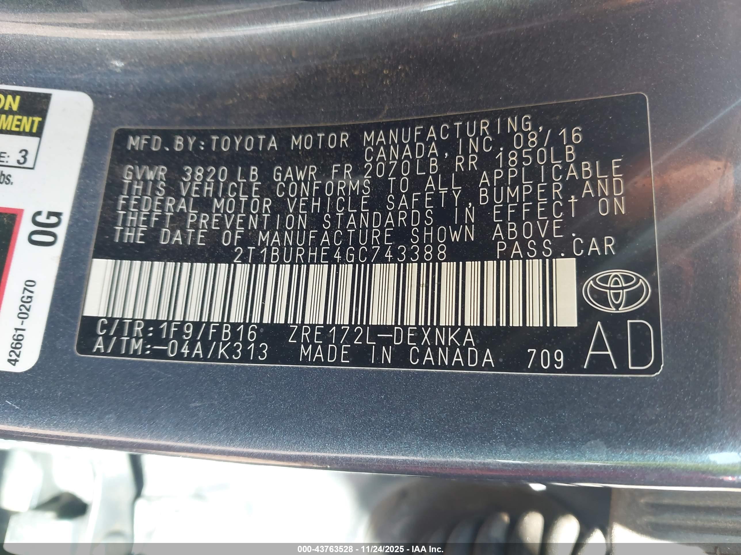 TOYOTA COROLLA image 9