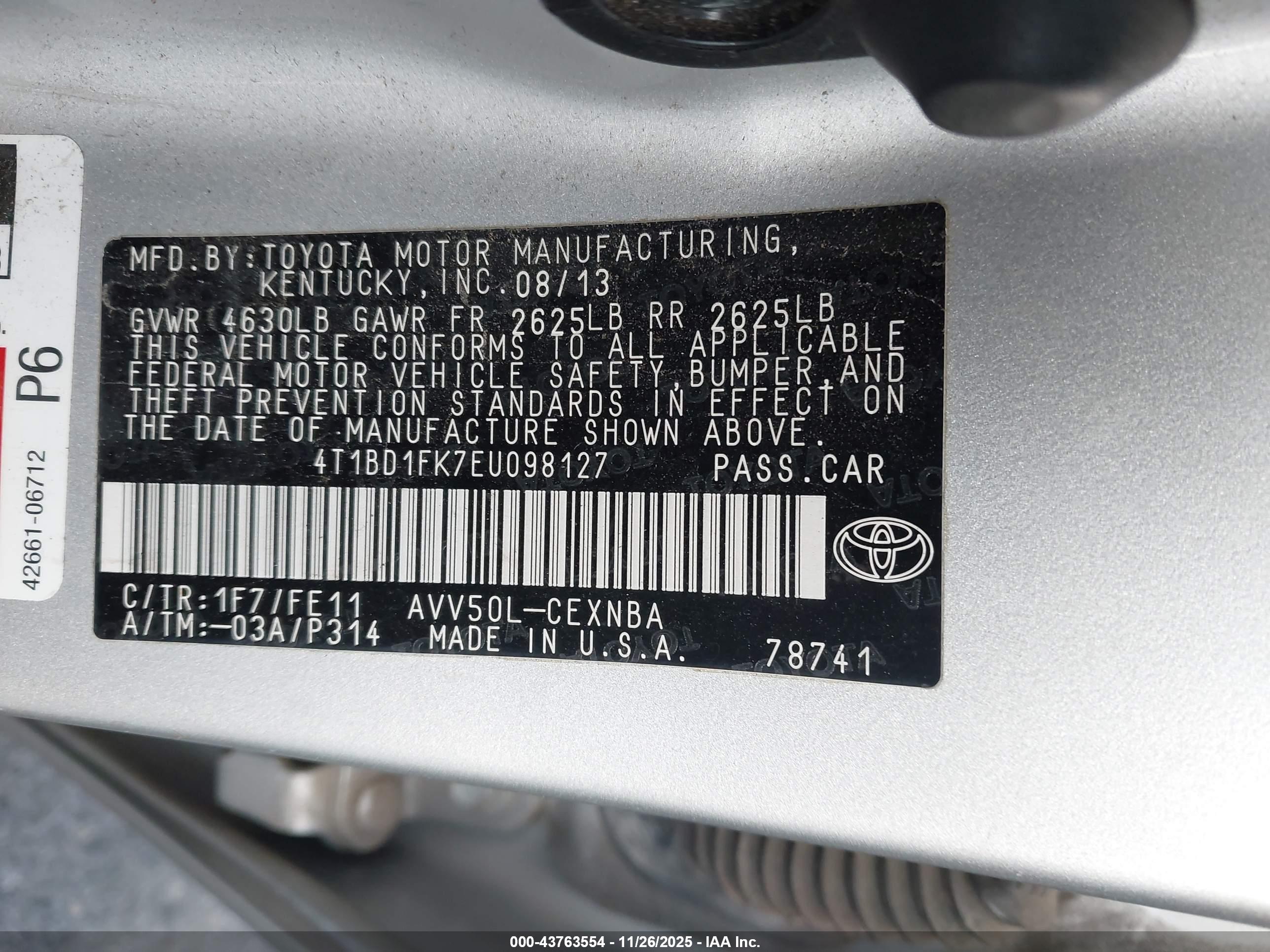 TOYOTA CAMRY image 9
