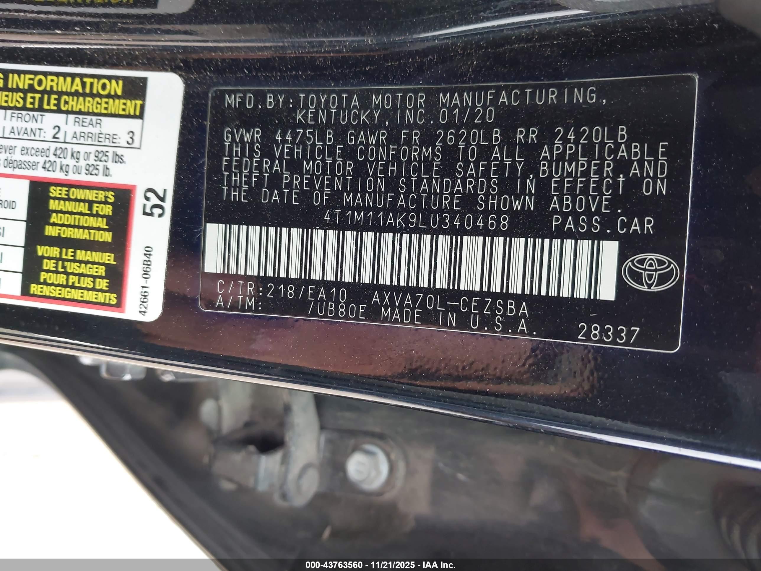 TOYOTA CAMRY image 9