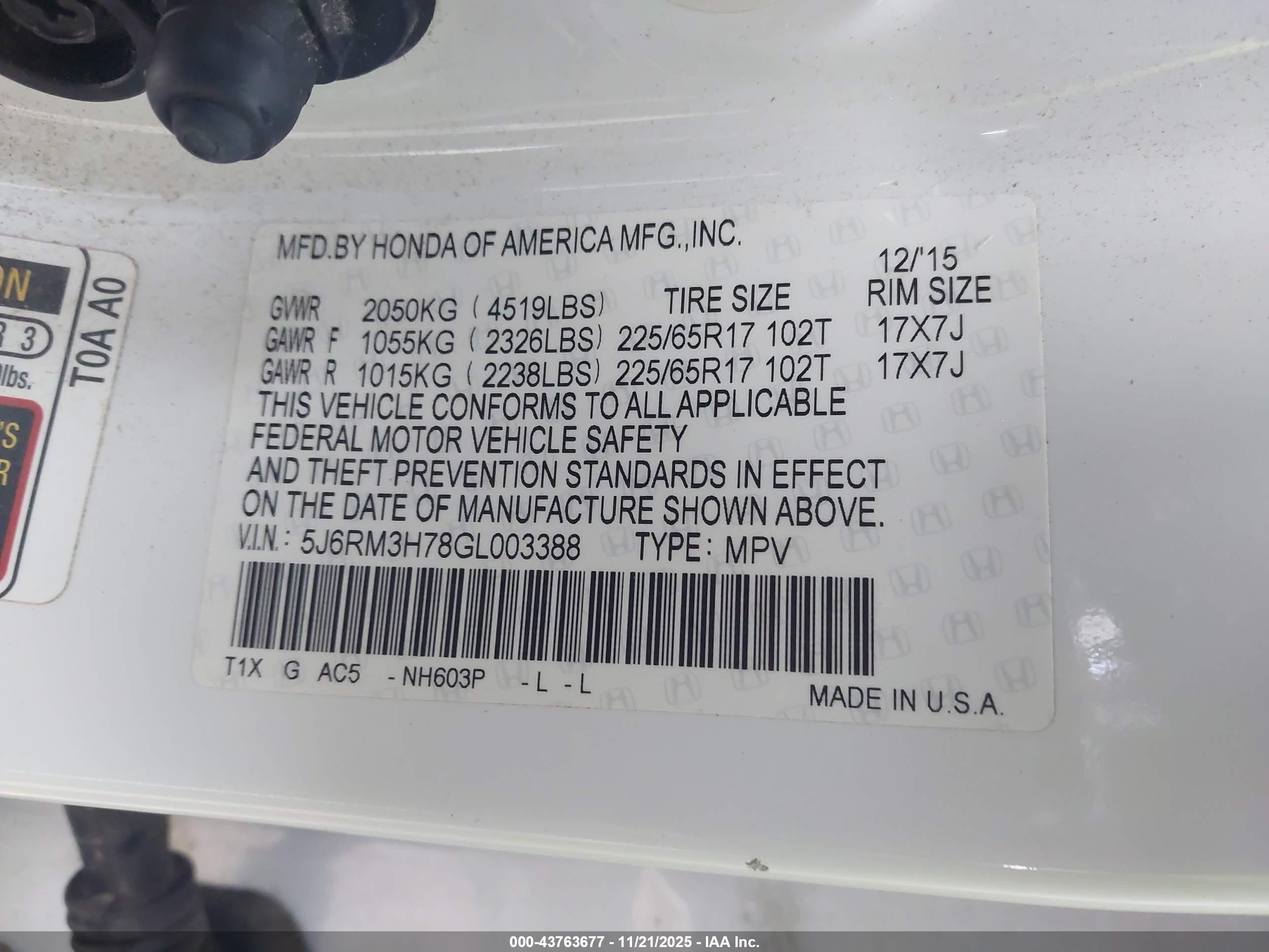 HONDA CR-V image 9