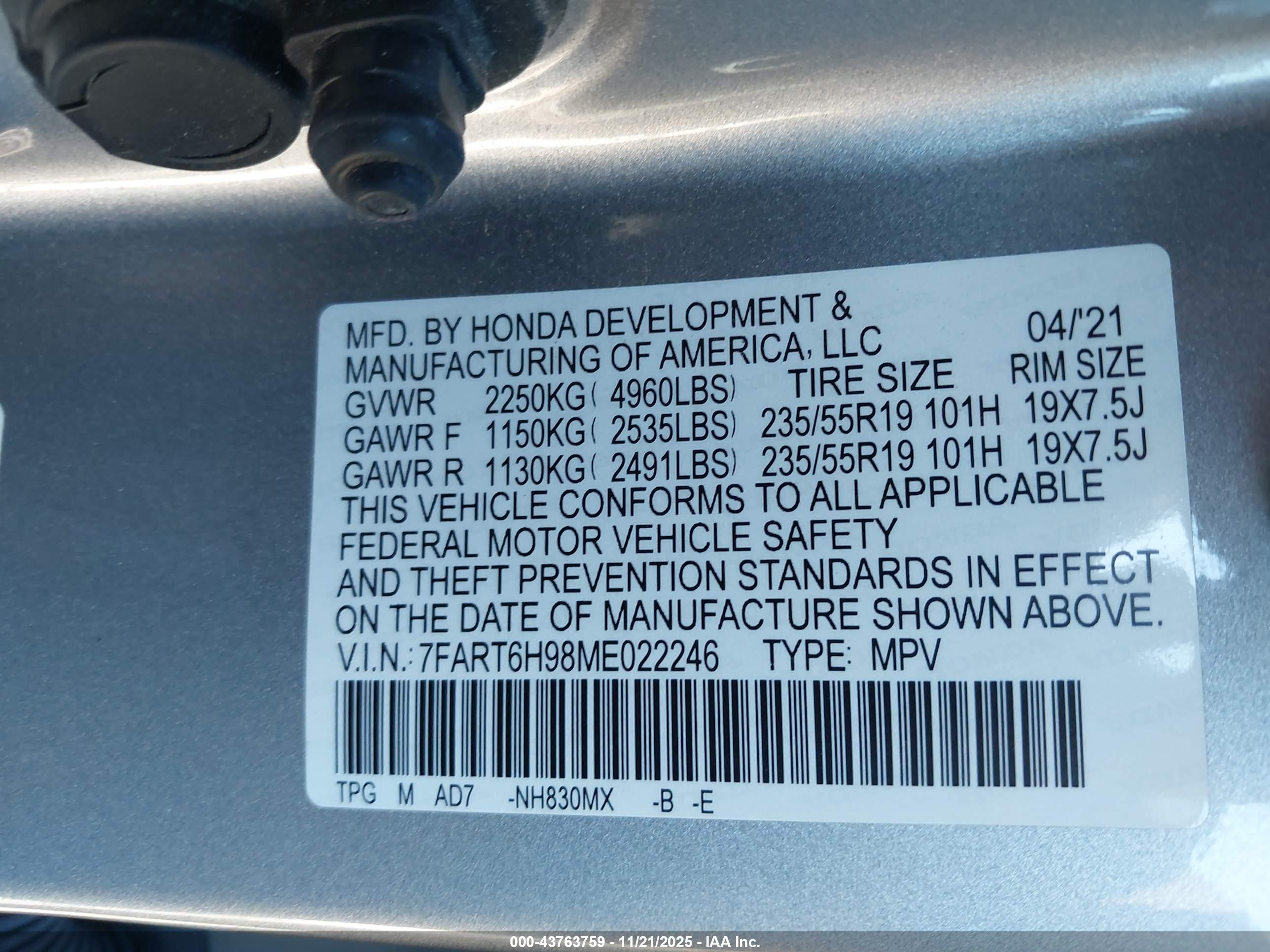 HONDA CR-V image 9