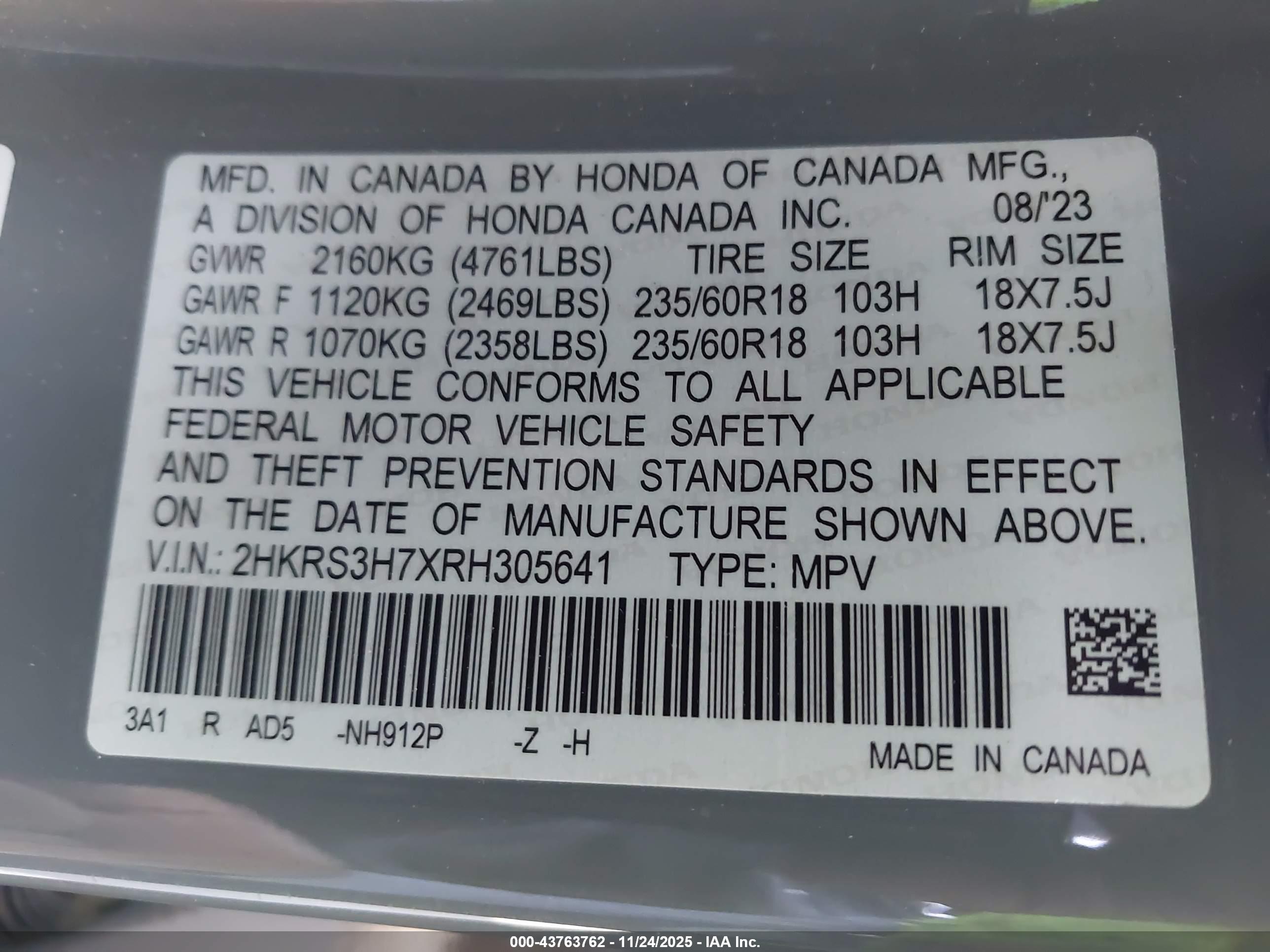 HONDA CR-V image 9