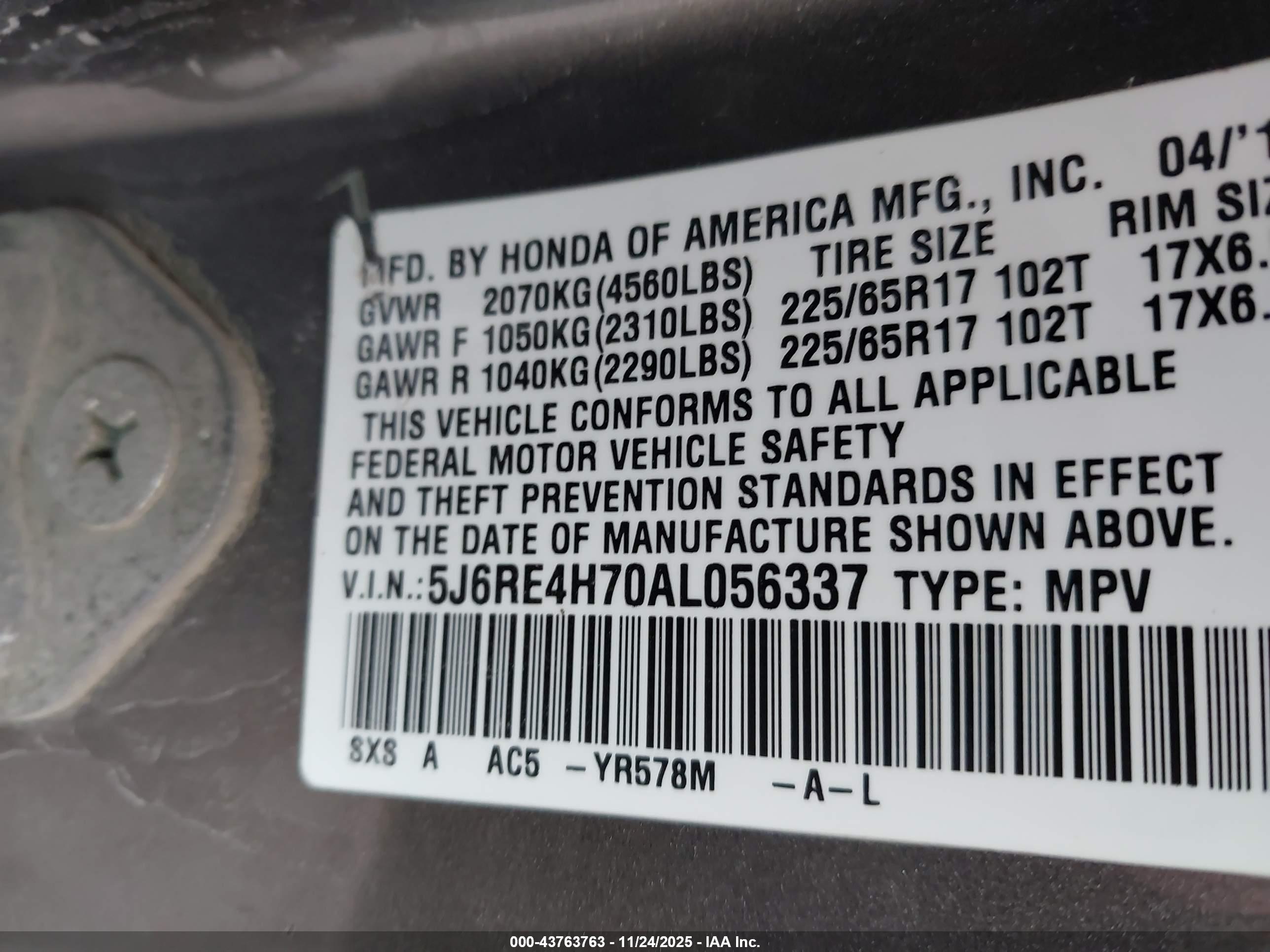 HONDA CR-V image 9
