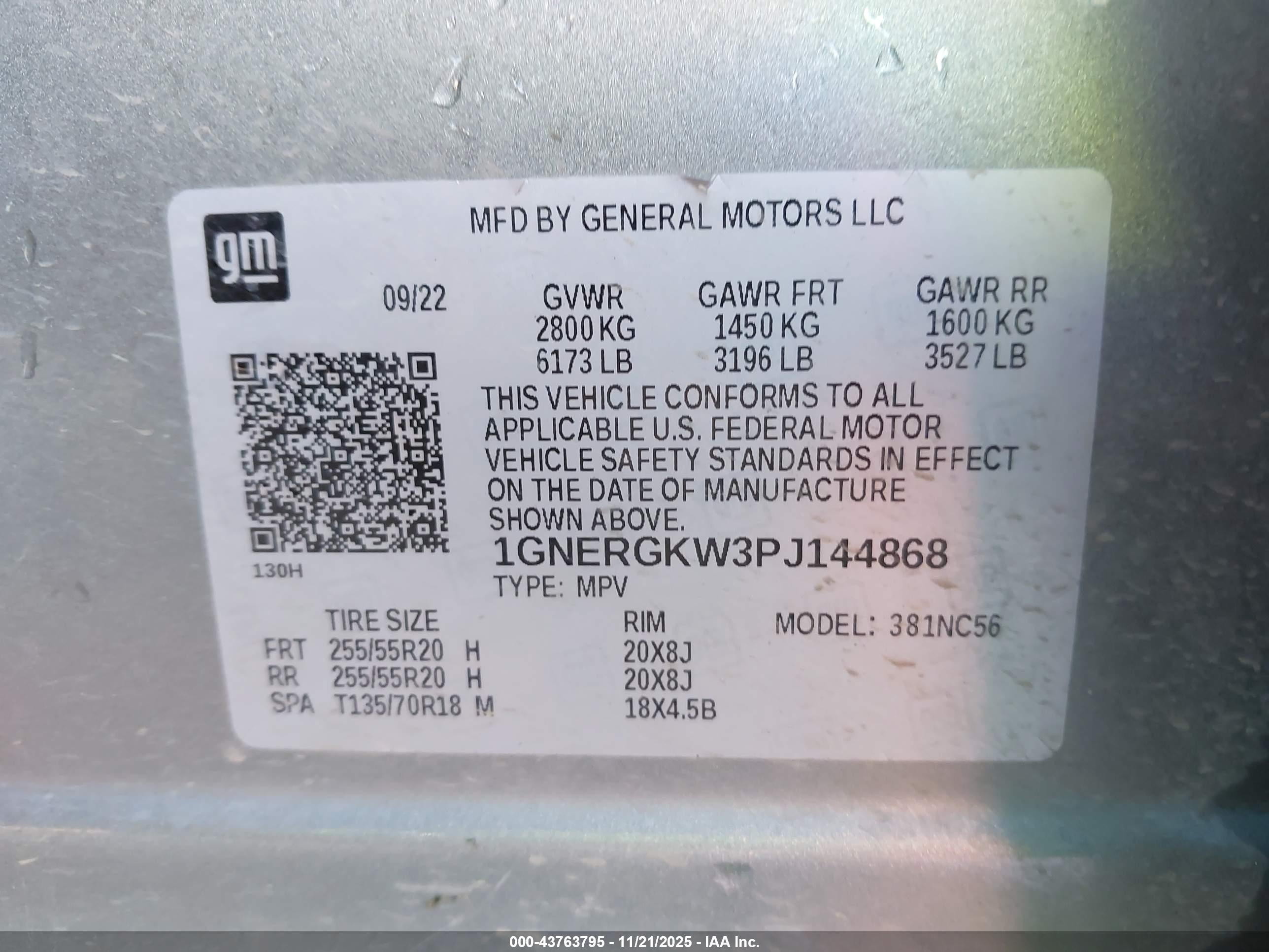 CHEVROLET TRAVERSE image 9
